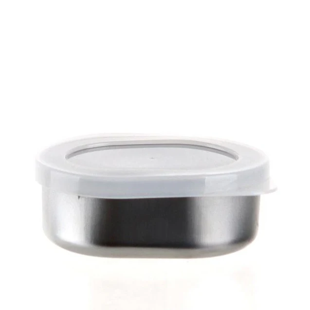 9.4cm Stainless Steel Oval Food Container - 160mL - Image 2