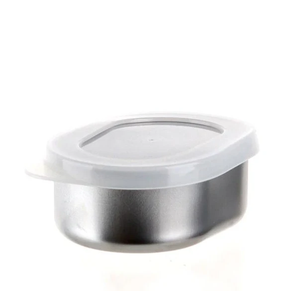 9.4cm Stainless Steel Oval Food Container - 160mL - Image 4
