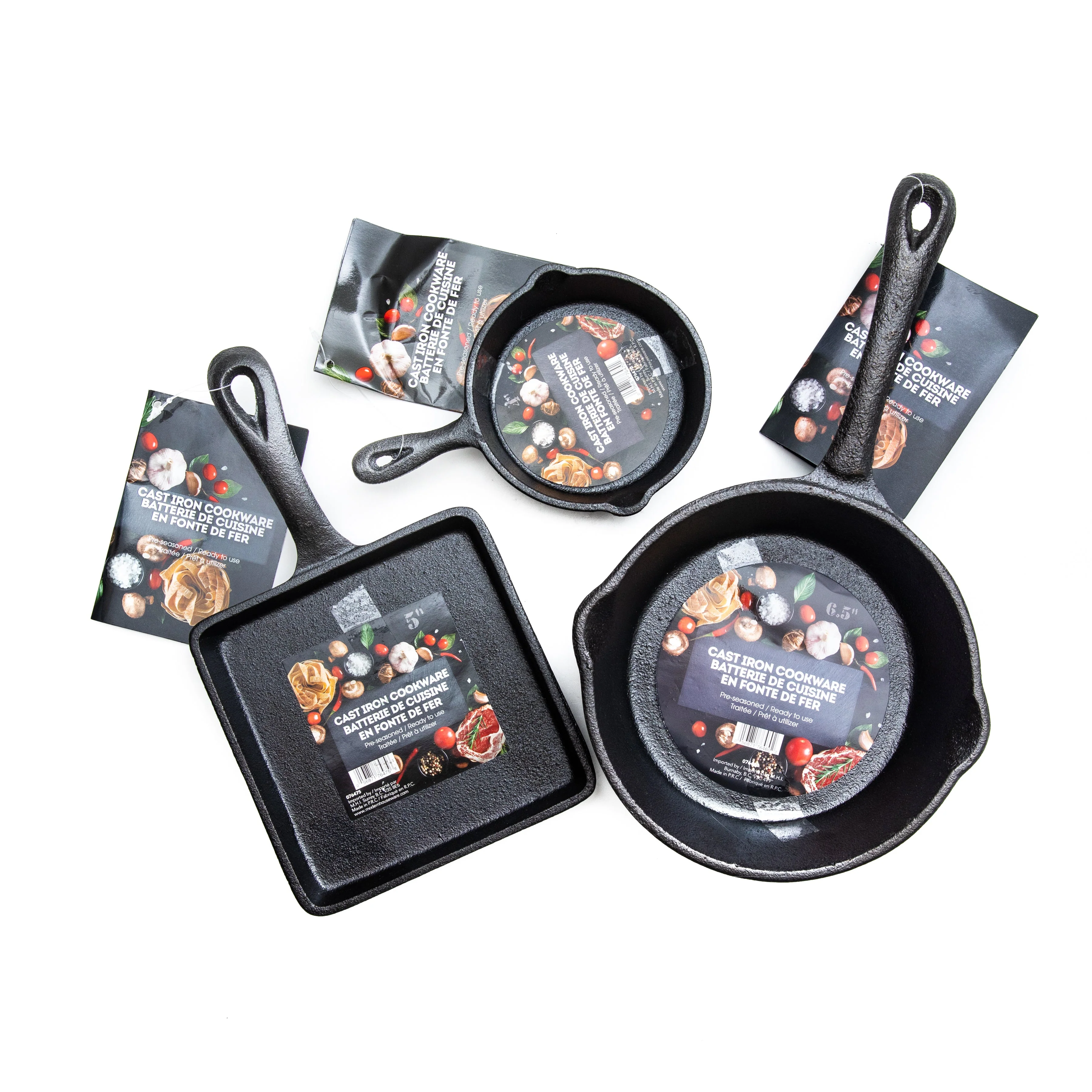 Cast Iron Cookware 5-inch Square Fry Pan - Image 3