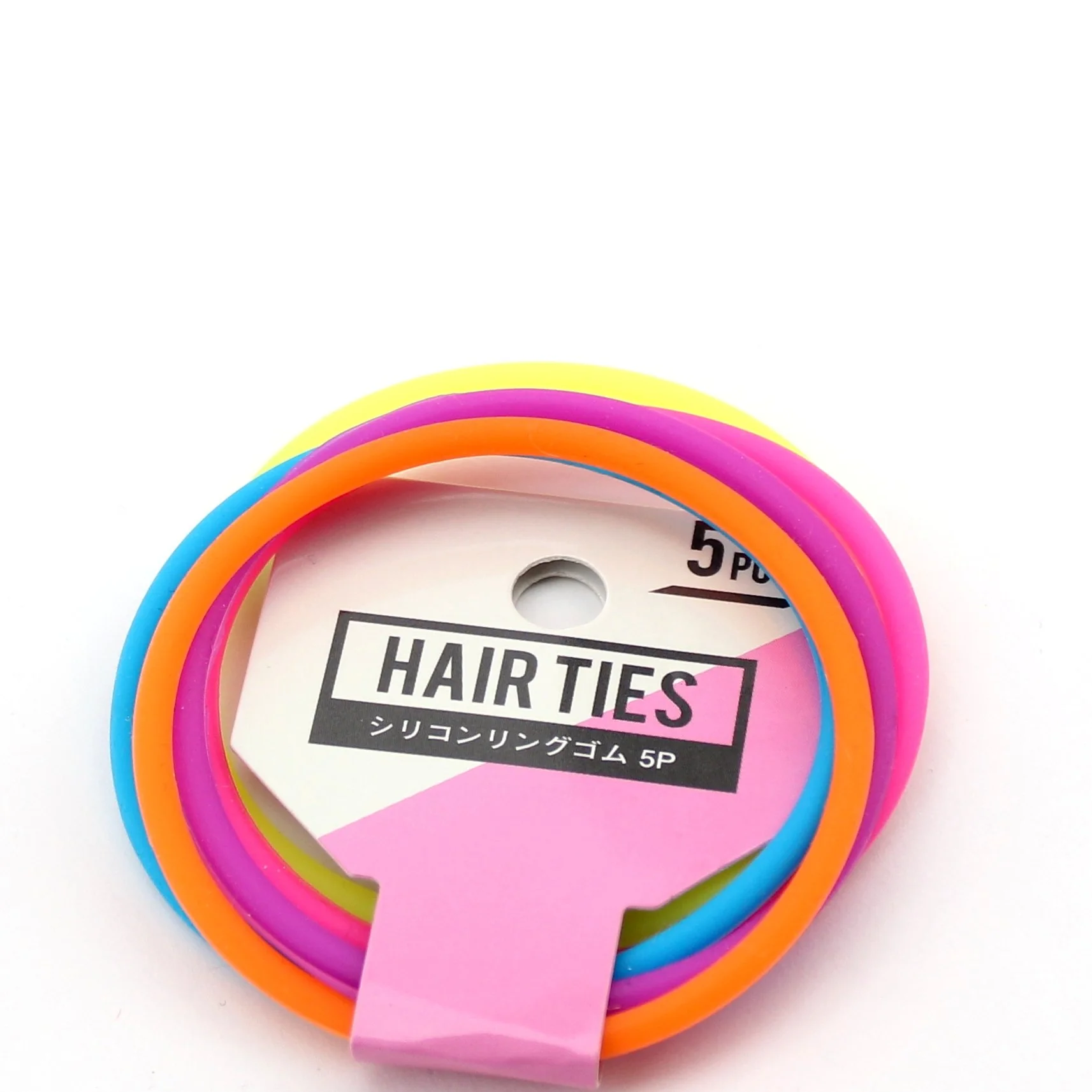 Hair Ties (BK*ASST/6x6cm (5pcs)) - Image 3
