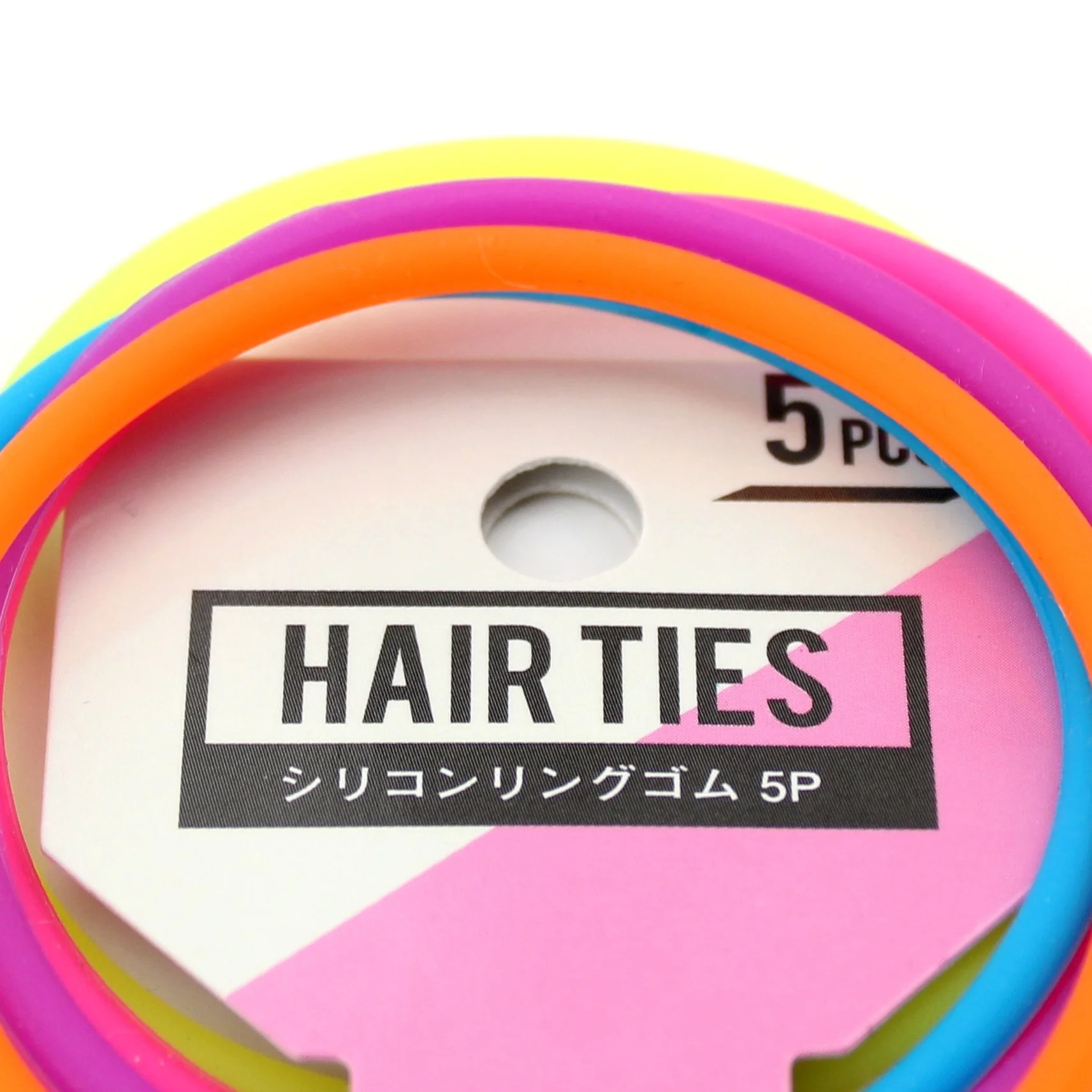 Hair Ties (BK*ASST/6x6cm (5pcs)) - Image 4
