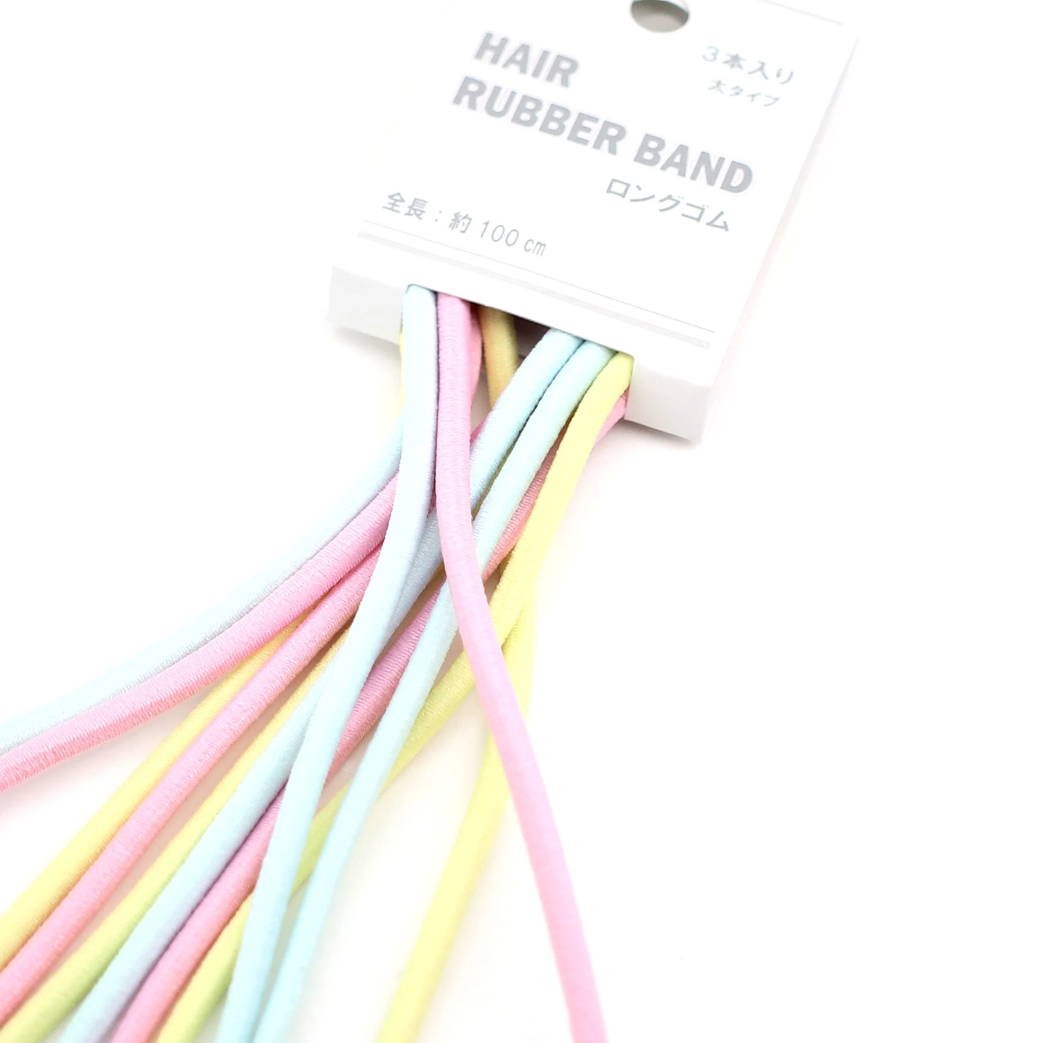 Hair Ties (Long/6xCol/d.0.4x100cm (3pcs)) - Image 2