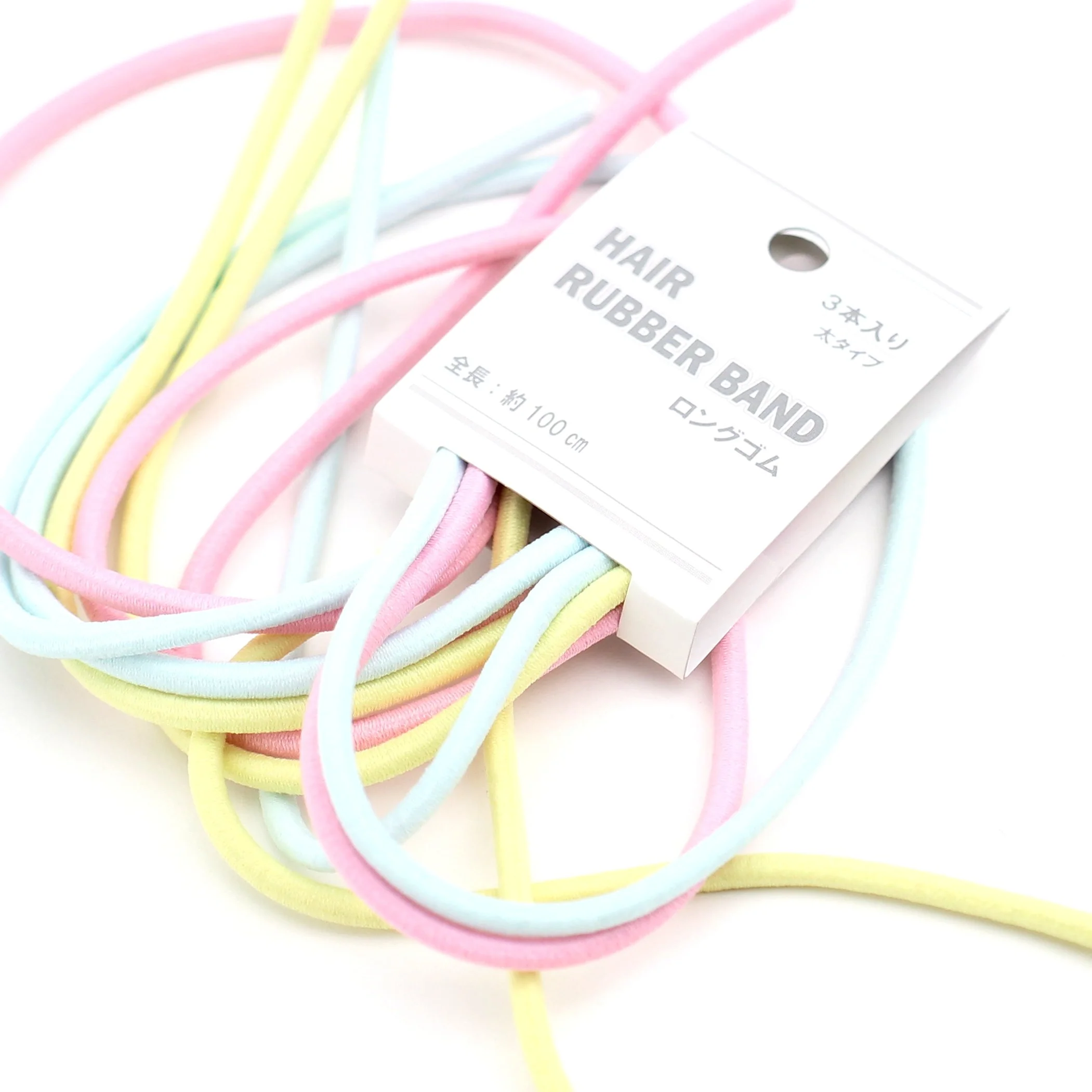 Hair Ties (Long/6xCol/d.0.4x100cm (3pcs)) - Image 3