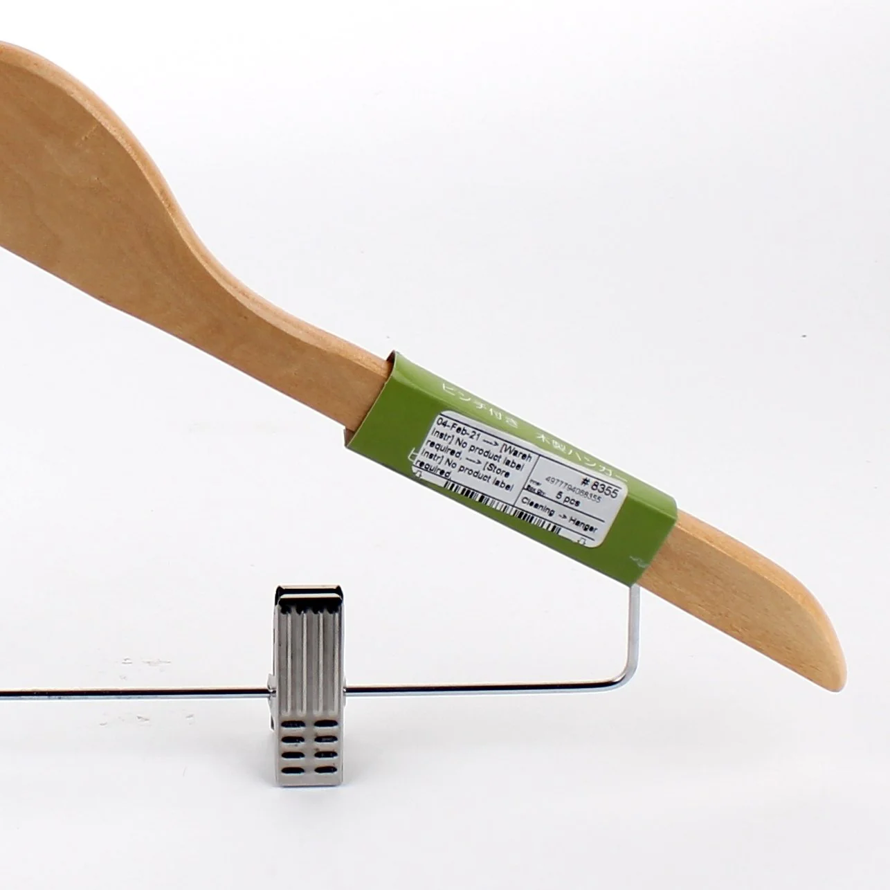 Hanger - Wood (Wood/w/Pinches) - Image 2
