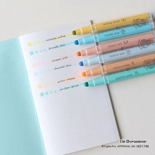 Epoch Chemical Doraemon Highlight Pens (Set of 2) - Image 2
