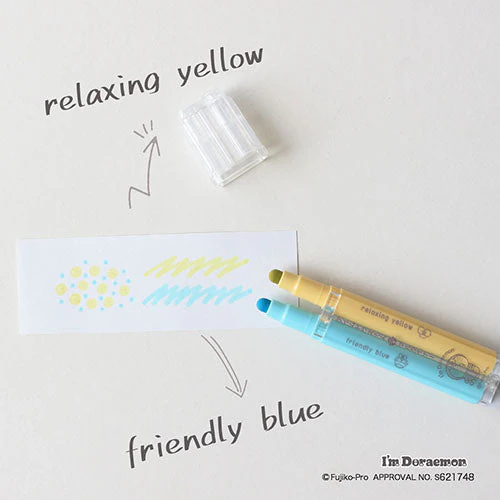 Epoch Chemical Doraemon Highlight Pens (Set of 2) - Image 3