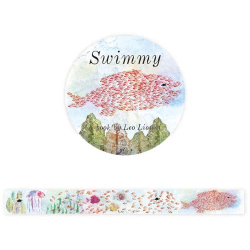 Hyogensha Transparent Washi Masking Tape Swimmy Leo Leoni 22-746 22-746