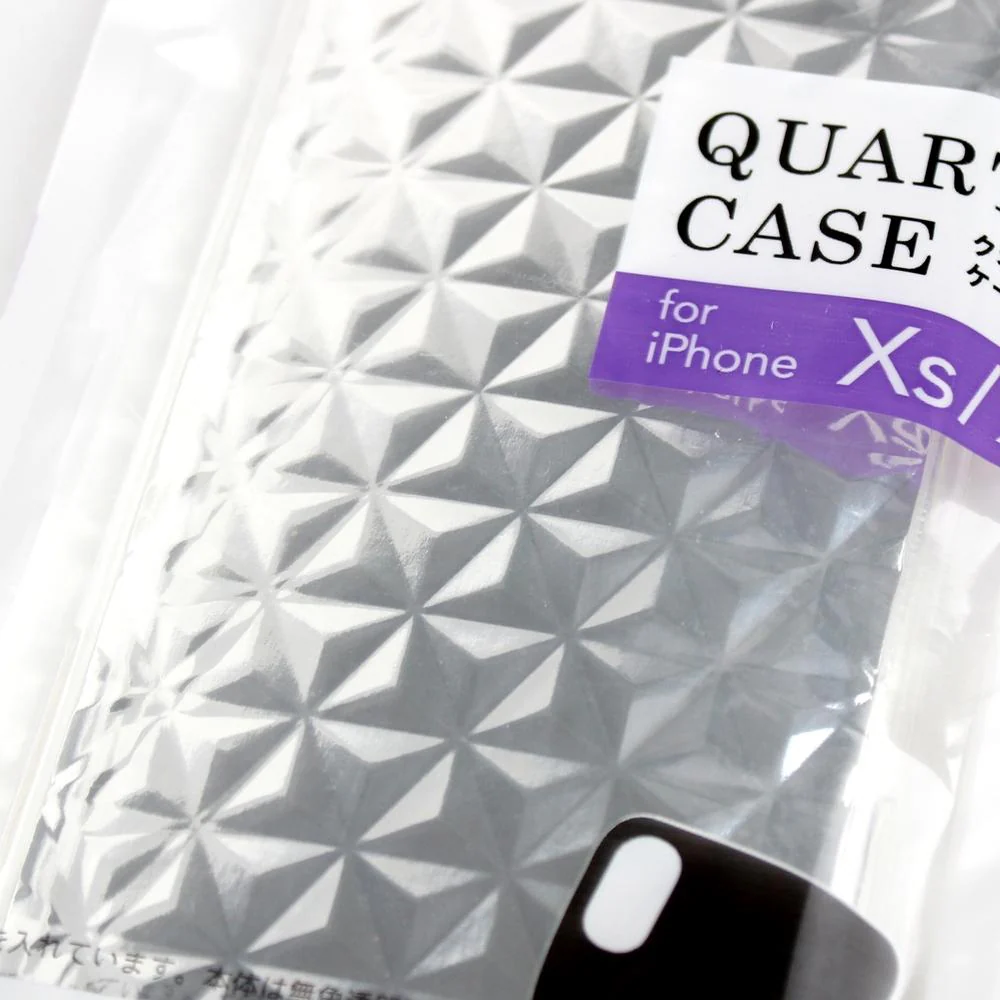 iPhoneX/Xs Diamond Pattern Sparkling Soft Phone Case (PU/0.9x7.4x14.6cm) - Image 3