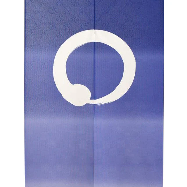 Japanese Style Circle Gradient Enso Circle Noren Curtain - Image 3