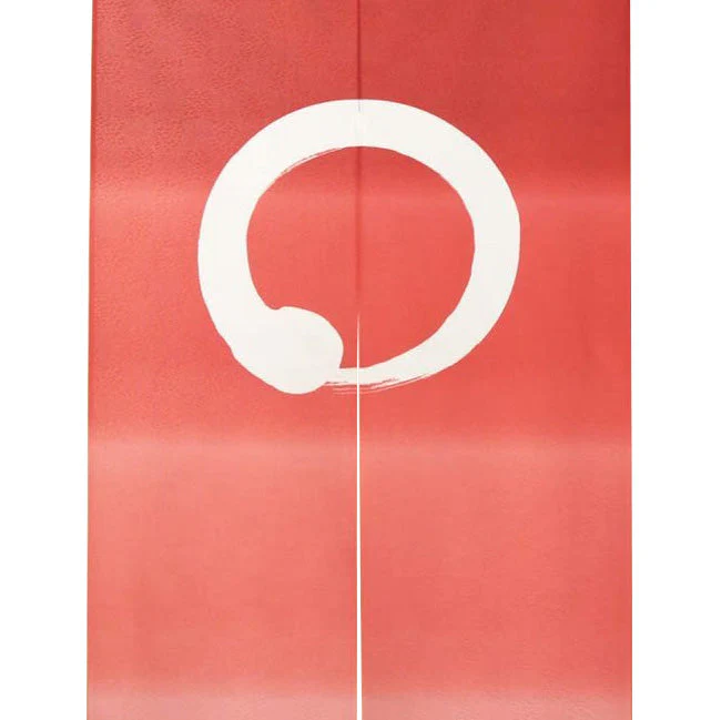 Japanese Style Circle Gradient Enso Circle Noren Curtain - Image 3