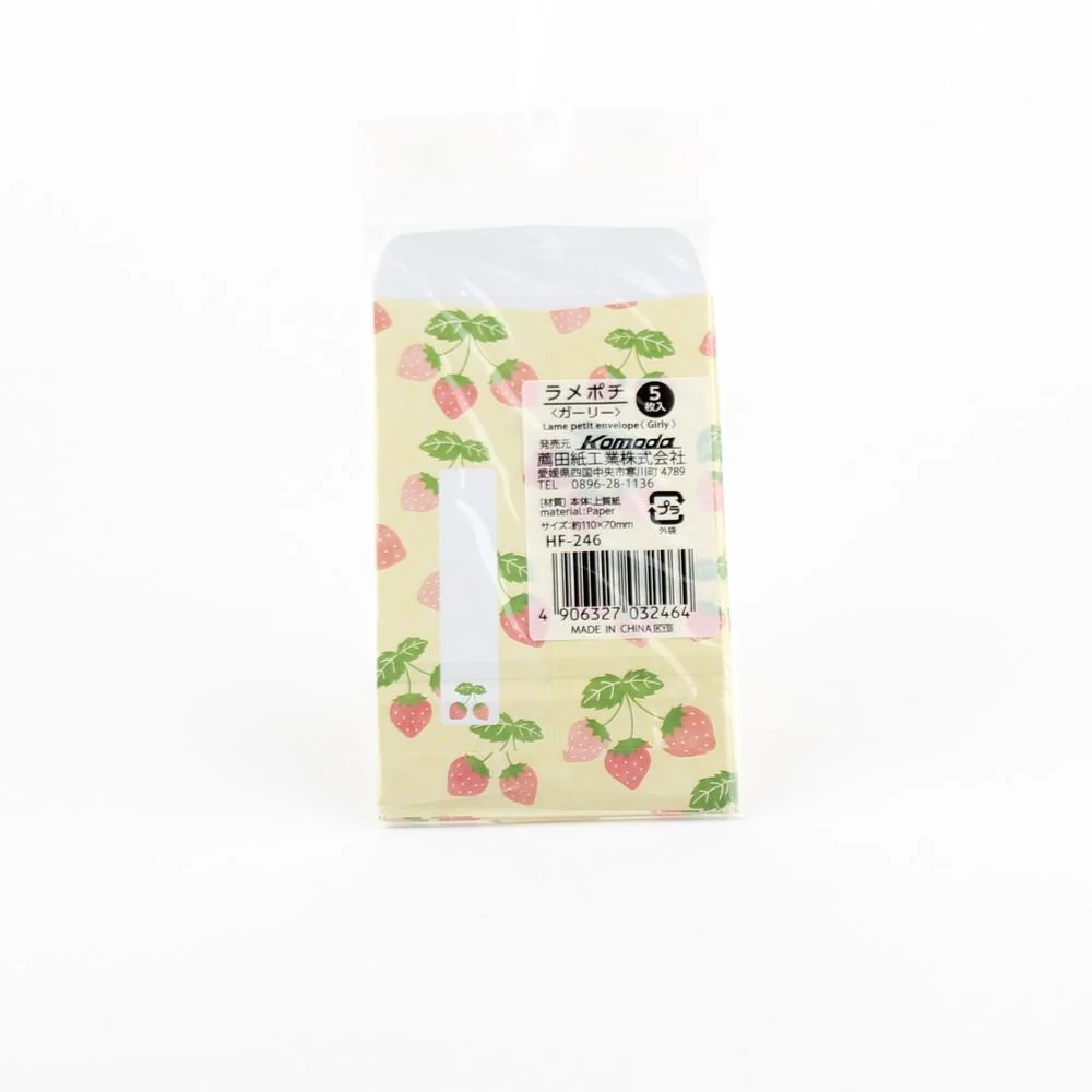Japanese Tip Envelope (w/Glitter/New Year/5-Types/6xCol/12.8x7cm (5pcs)) - Image 2