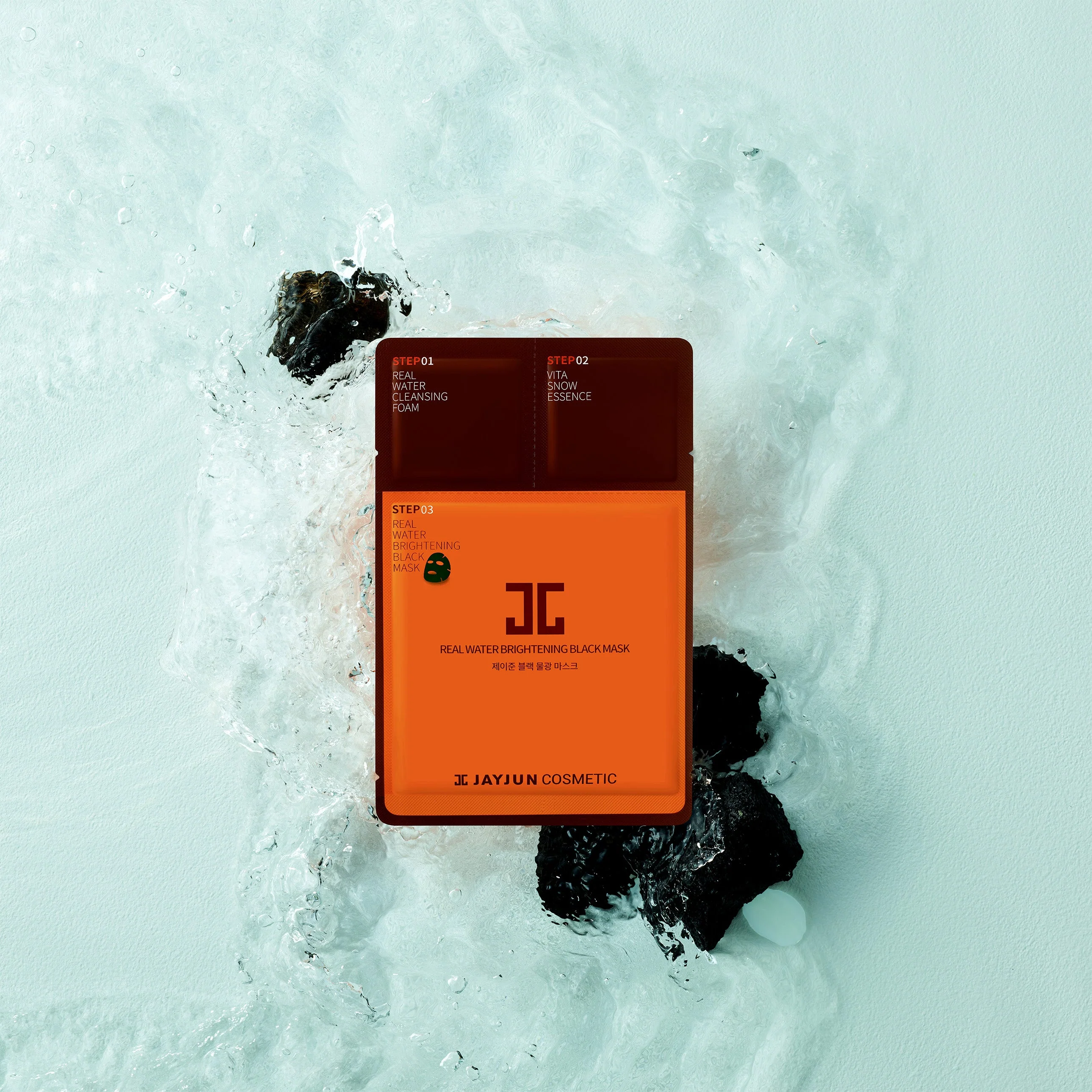 Jayjun Real Water Brightening Black Mask 3 Steps - Image 3