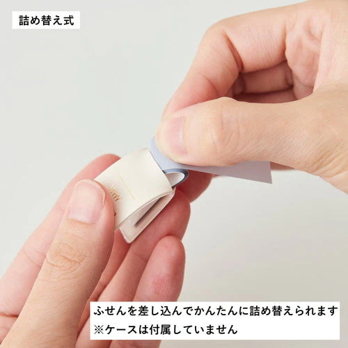 Kanmido Cocofusen Basic BOOKMARK Beige Pink S Sticky Note Refill - Image 3