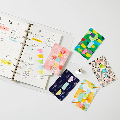 Kanmido Cocofusen x Ayano Rabbit One-piece collar in memory SH Sticky Notes with Refillable Card Cases - Image 2
