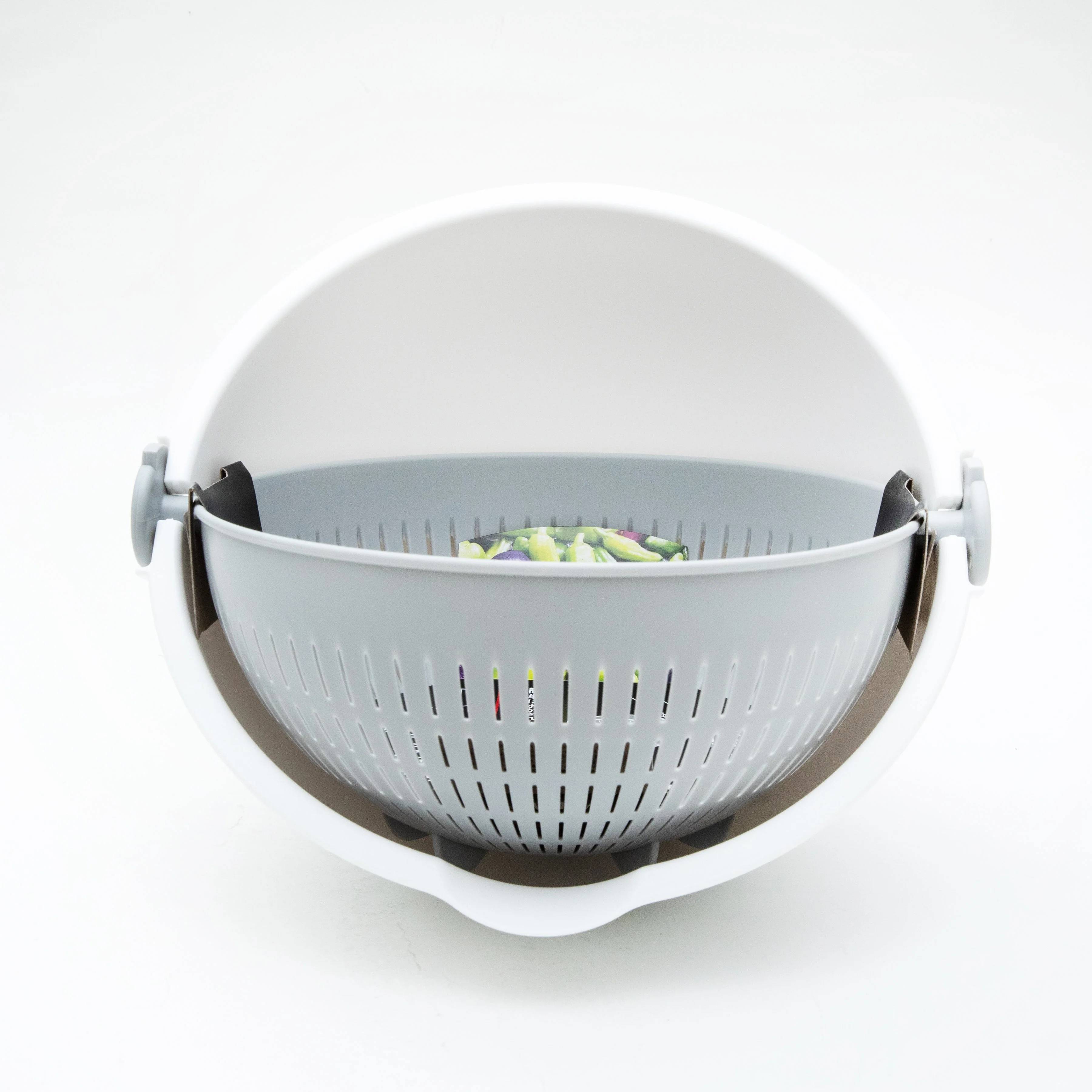 Kokubo dia.23cm 3.4L L Spin Wheel Colander - Image 3