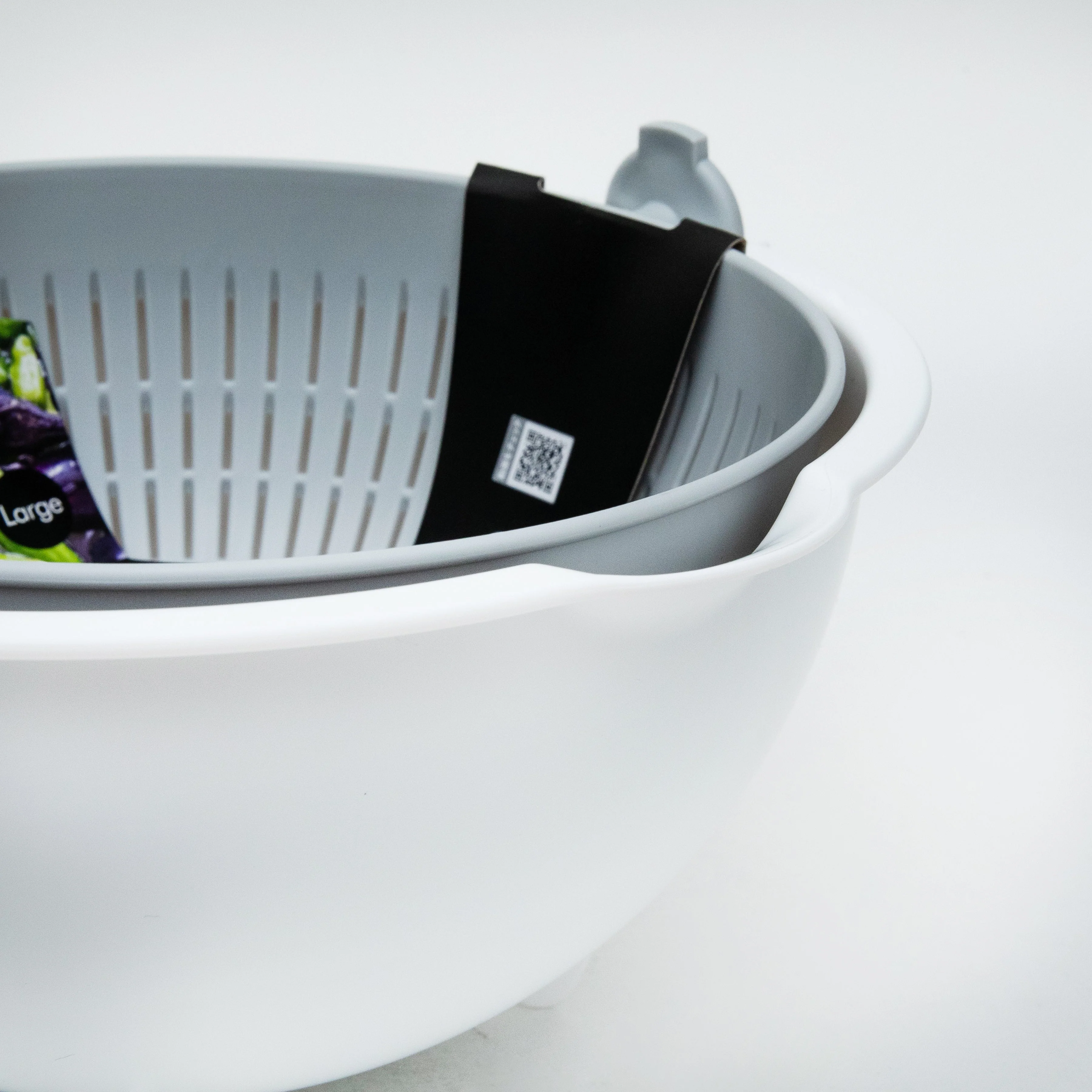 Kokubo dia.23cm 3.4L L Spin Wheel Colander - Image 5