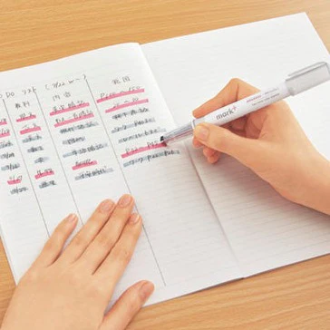 Kokuyo mark+ Two Tone Color Marker / Highlighter (Two Colors) - Image 5