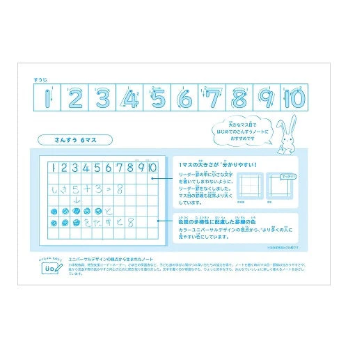 Kyokuto B5 Squid For Mathematics Landscape Graph Ruled Notebook - Image 2