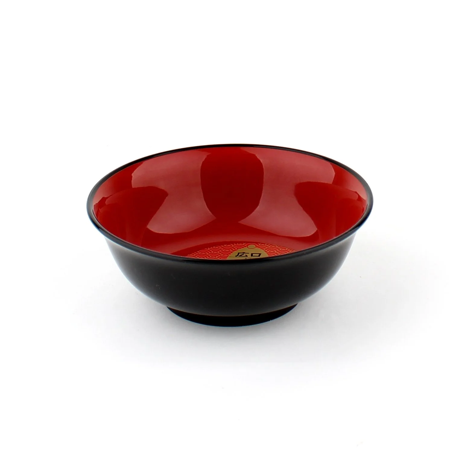 14.6cm Black & Red Lacquer Bowl