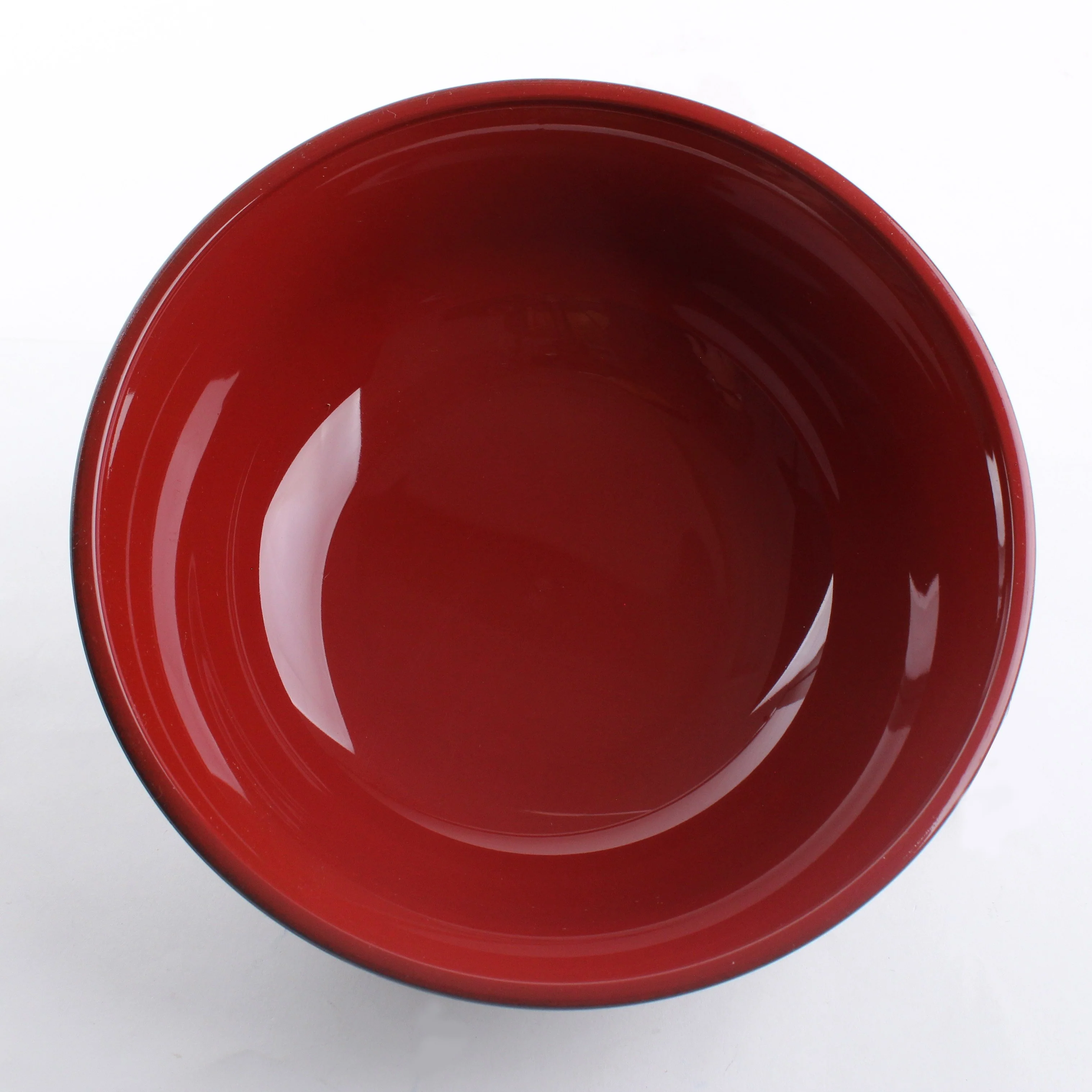 18.7cm Black & Red Ramen Lacquer Bowl - Image 3