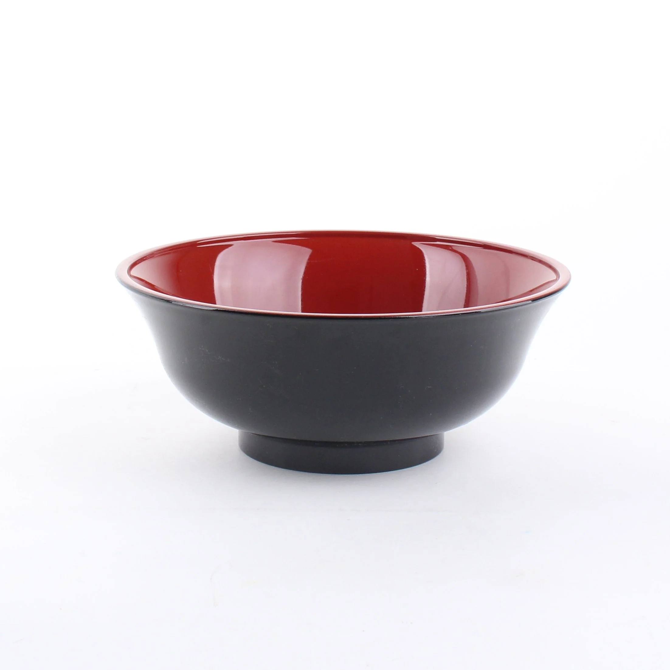 18.7cm Black & Red Ramen Lacquer Bowl - Image 4