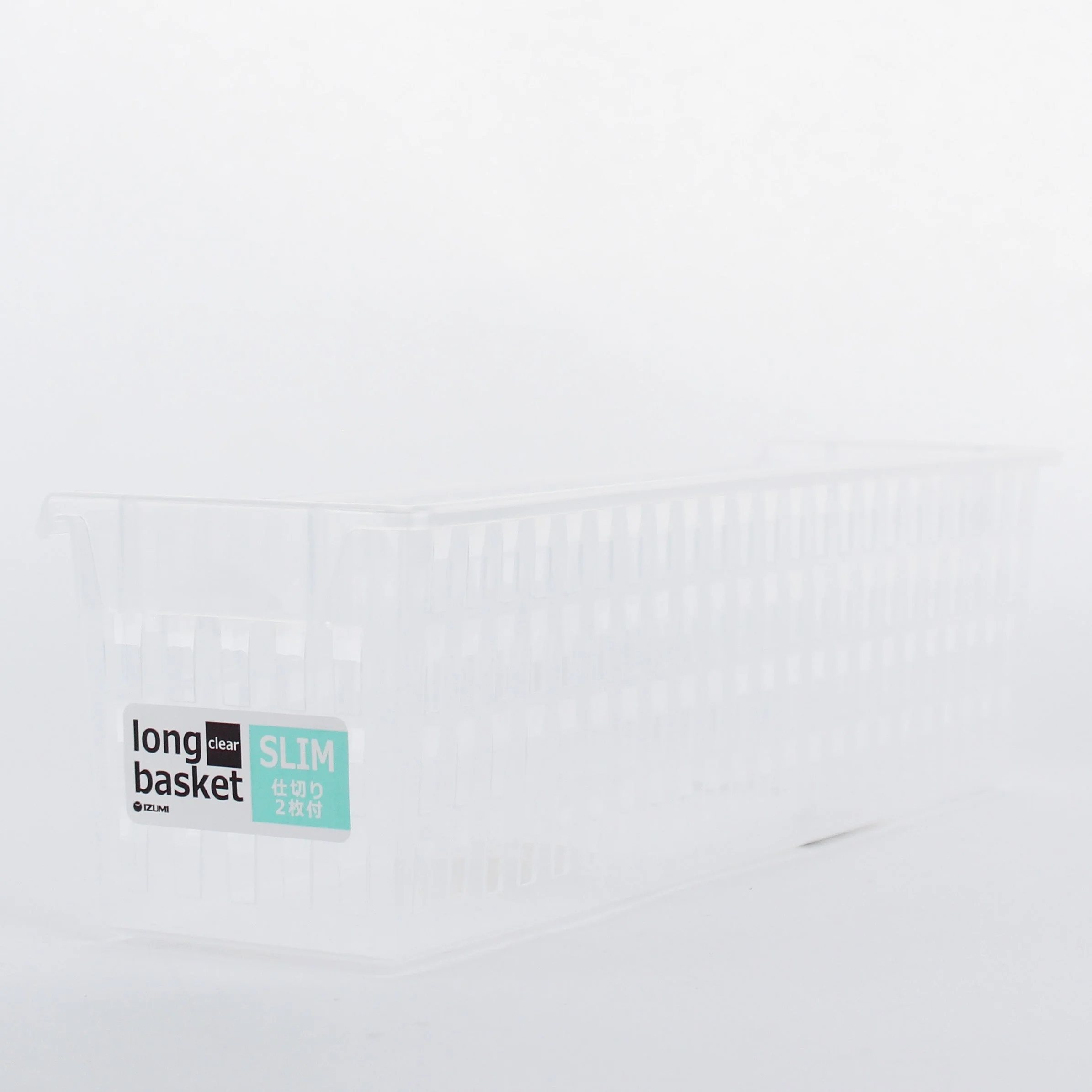 Clear Long Slim Basket with Compartments - Image 4