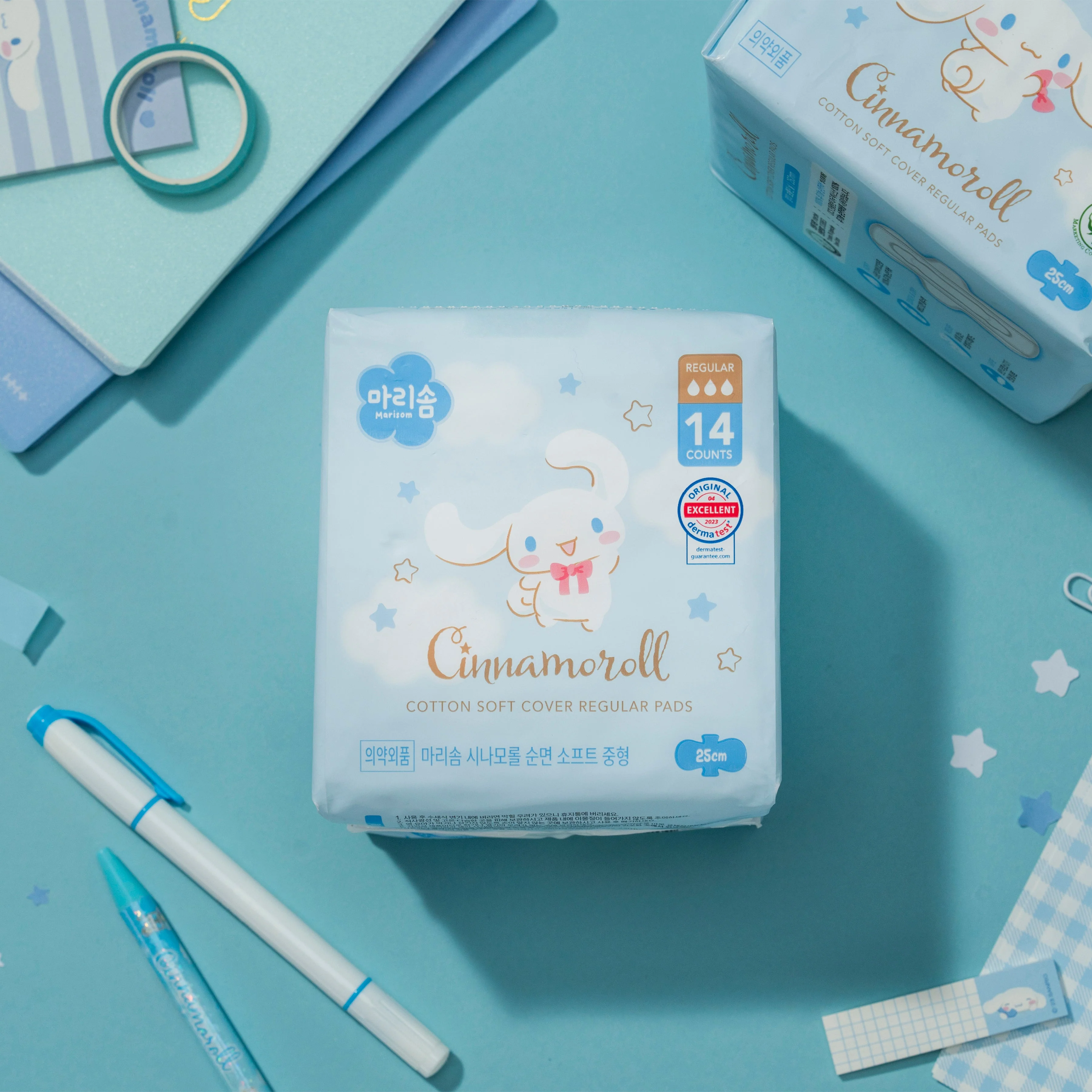 Marisom Cinamoroll Cotton Soft Regular Sanitary Pads 14 counts - Image 2