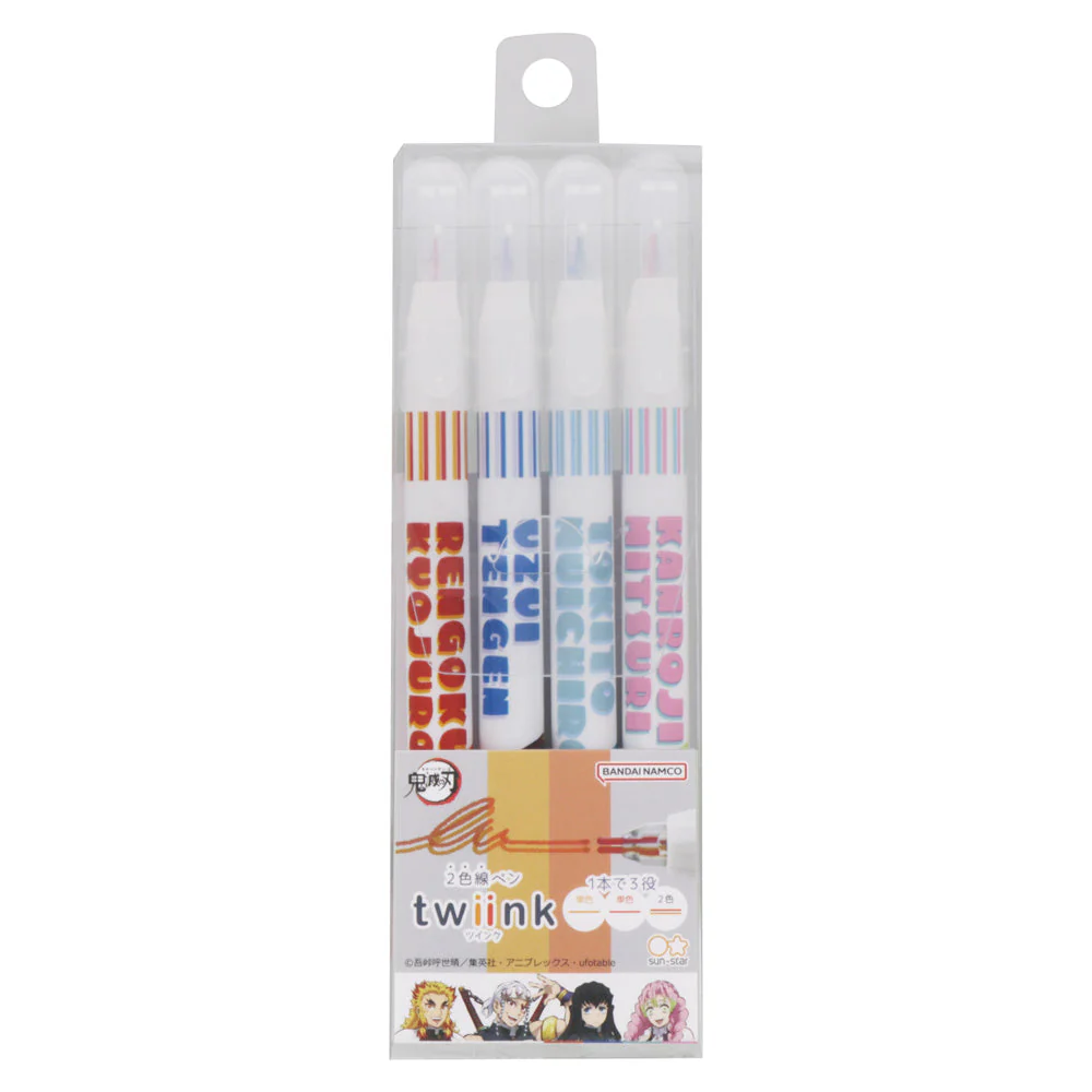 Sun-Star Demon Slayer Twiink Marker Pen Set of 4 - Image 5