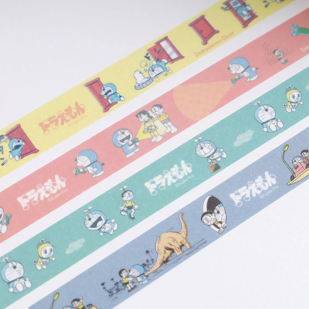Green Flash Doraemon Washi Masking Tape - Image 3