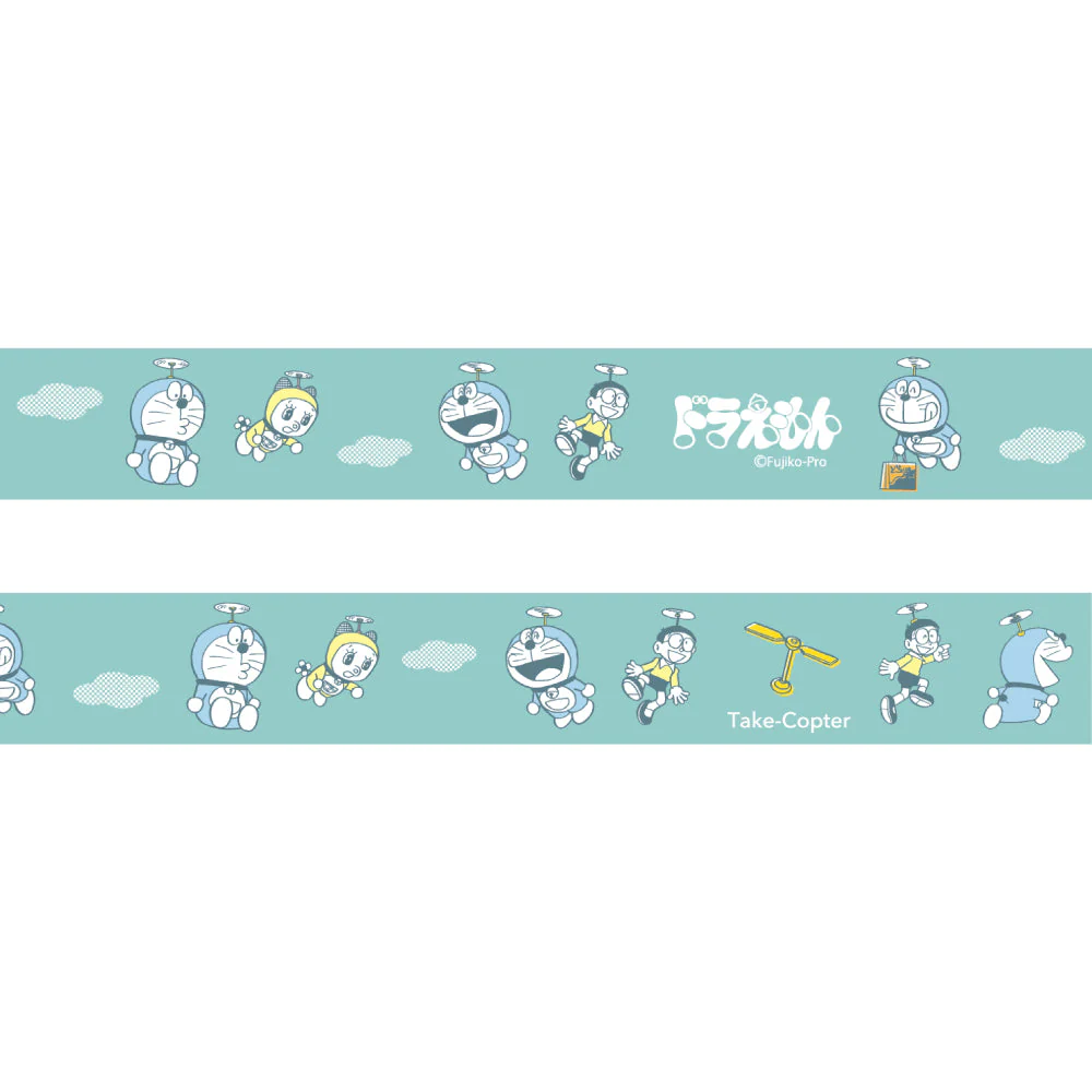Green Flash Doraemon Washi Masking Tape - Image 8
