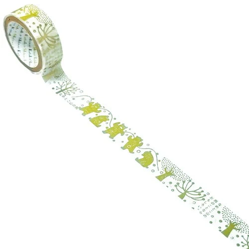 Seal-Do Washi Masking Tape Gold Silhouette - Image 2