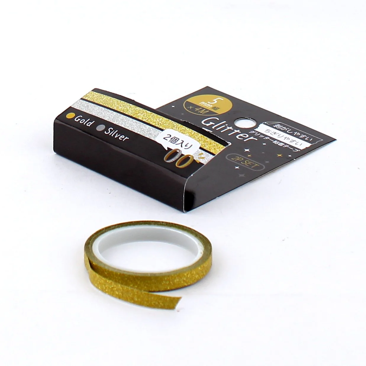 Glitter Washi Masking Tape (Gold and Silver) - Image 3
