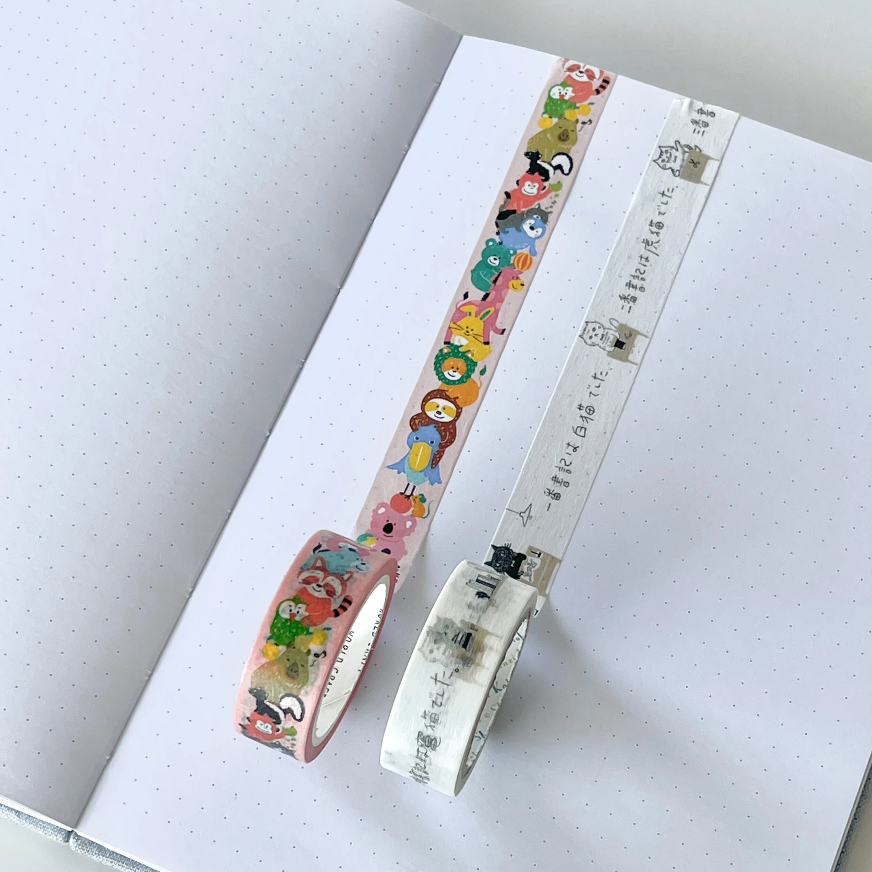 Seal-Do Shinzi Katoh Design Monochrome Miyazawa Kenji: The Cat Office Washi Masking Tape - Image 3