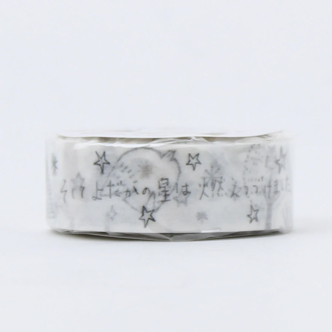 Seal-Do Shinzi Katoh Design Monochrome Miyazawa Kenji: The Nighthawk Star Washi Masking Tape - Image 2