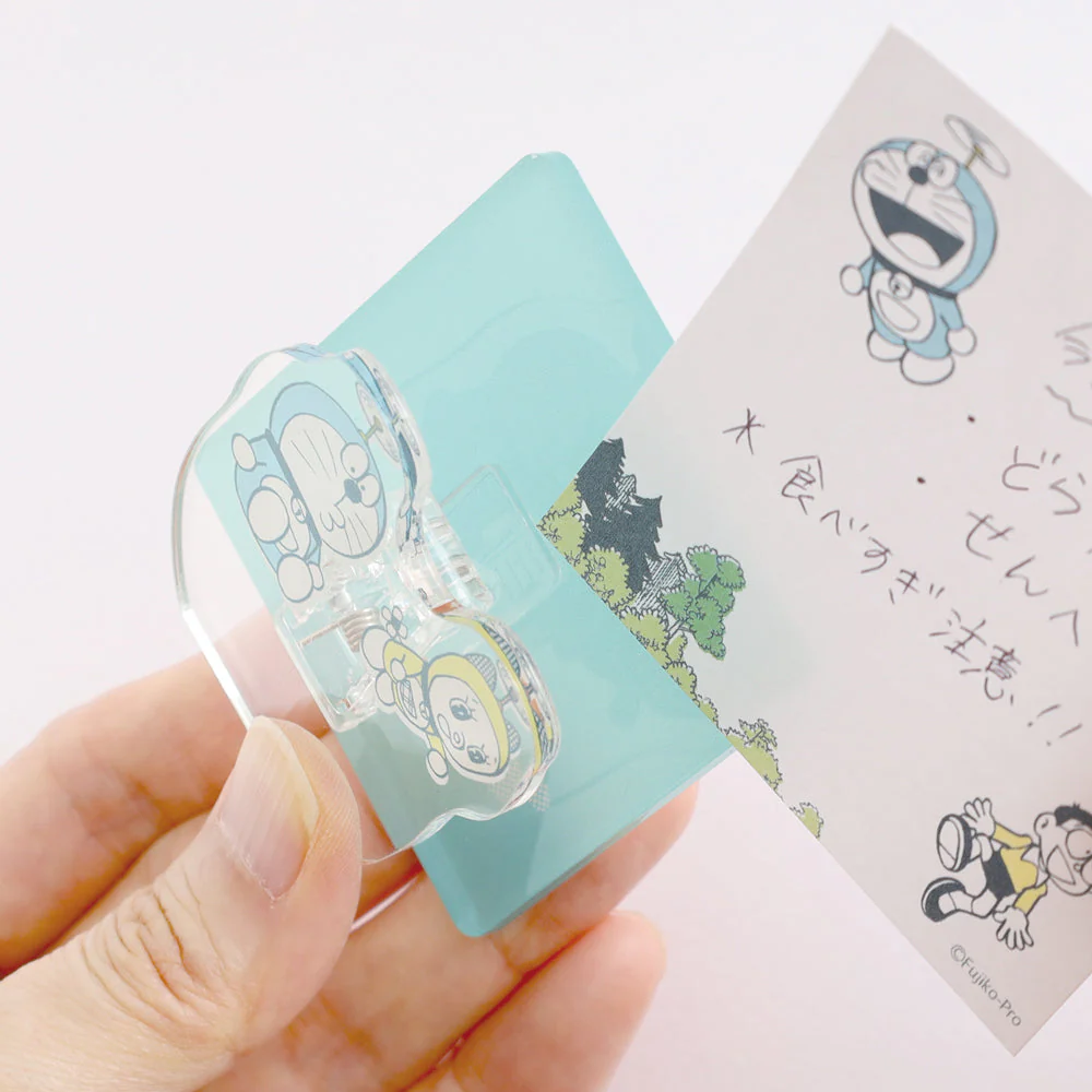 Green Flash Doraemon Memo Clip Stand - Image 4