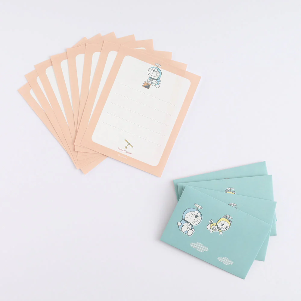 Green Flash Doraemon Mini Letter Set - Image 15