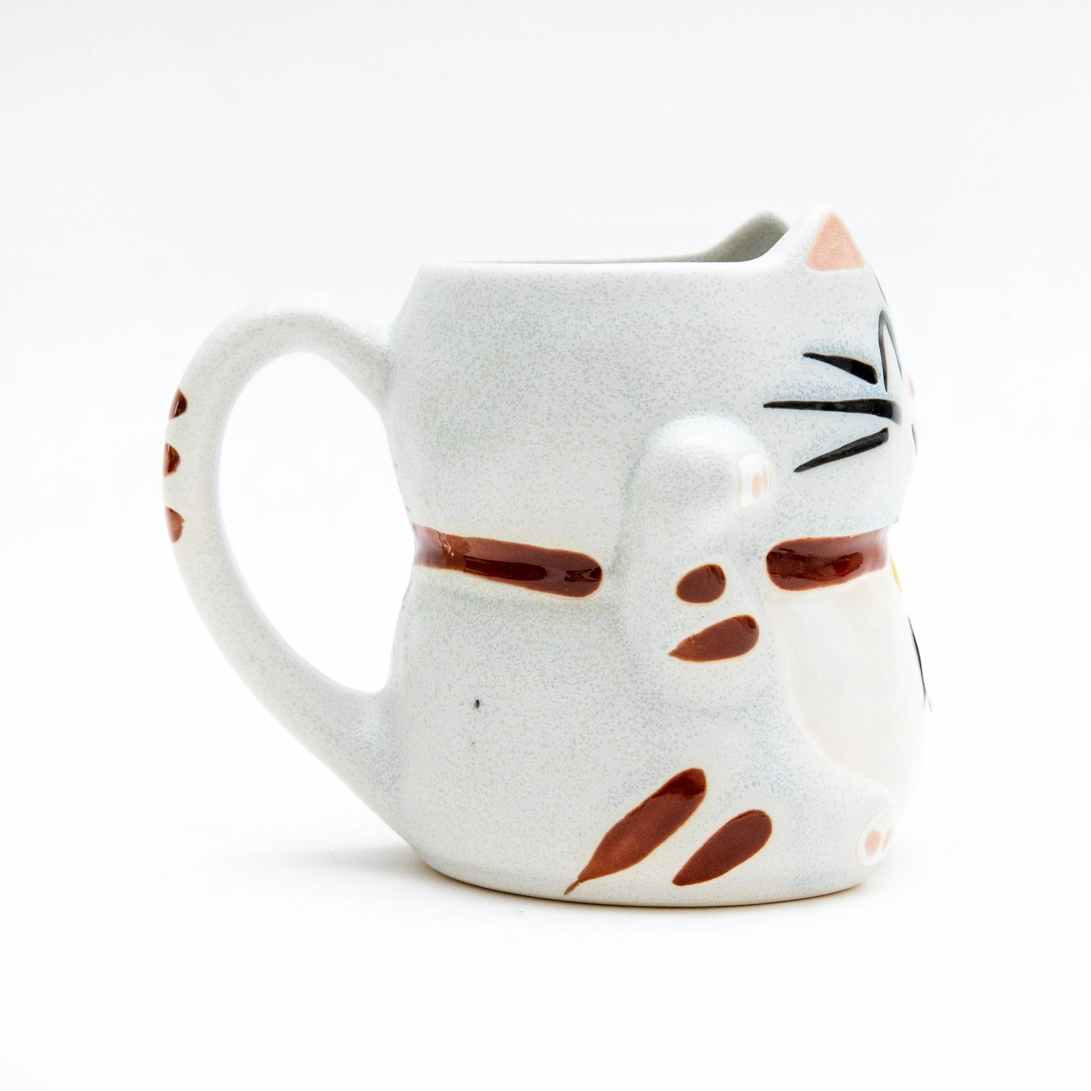 12cm Beckoning Cat Porcelain Mug - Image 3