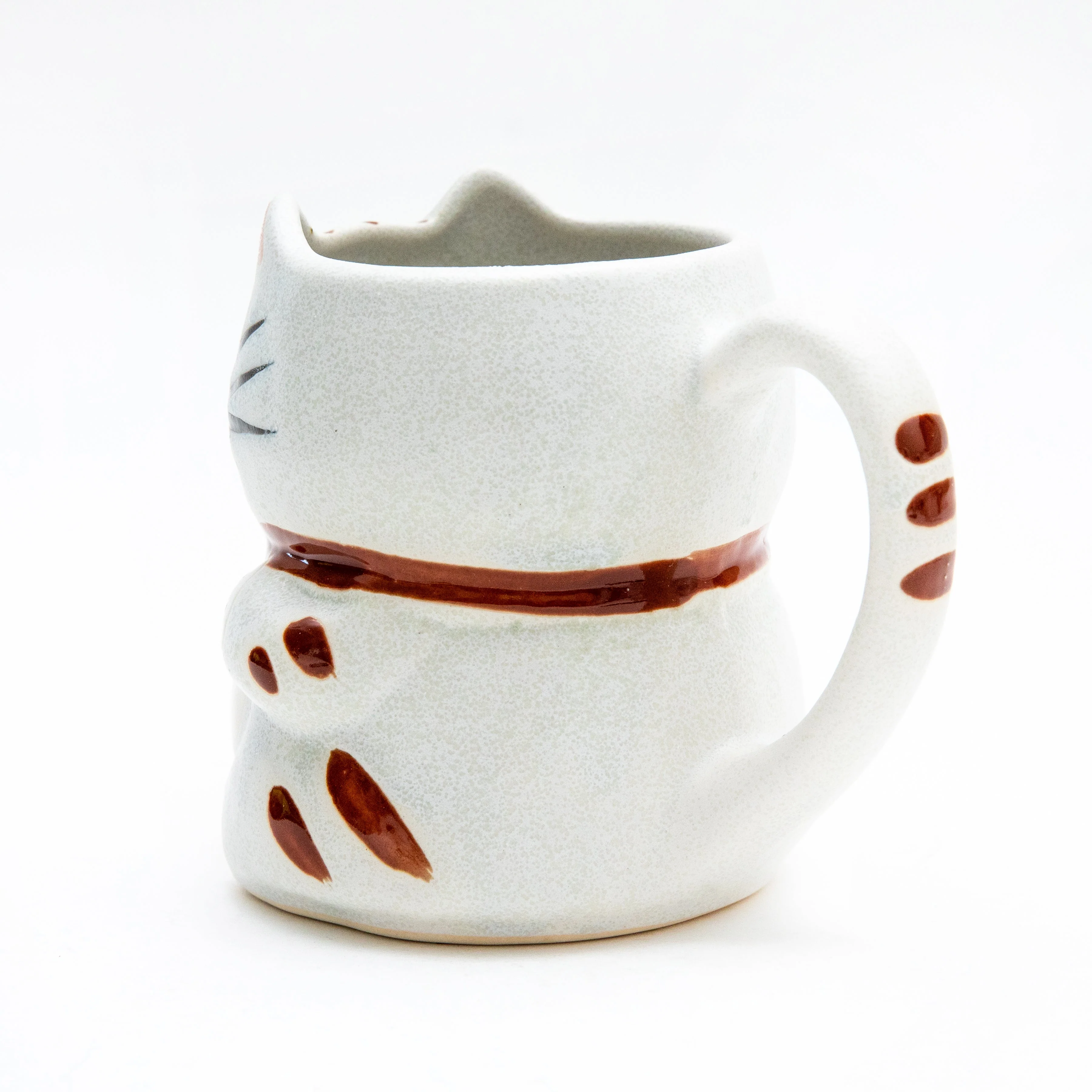 12cm Beckoning Cat Porcelain Mug - Image 4