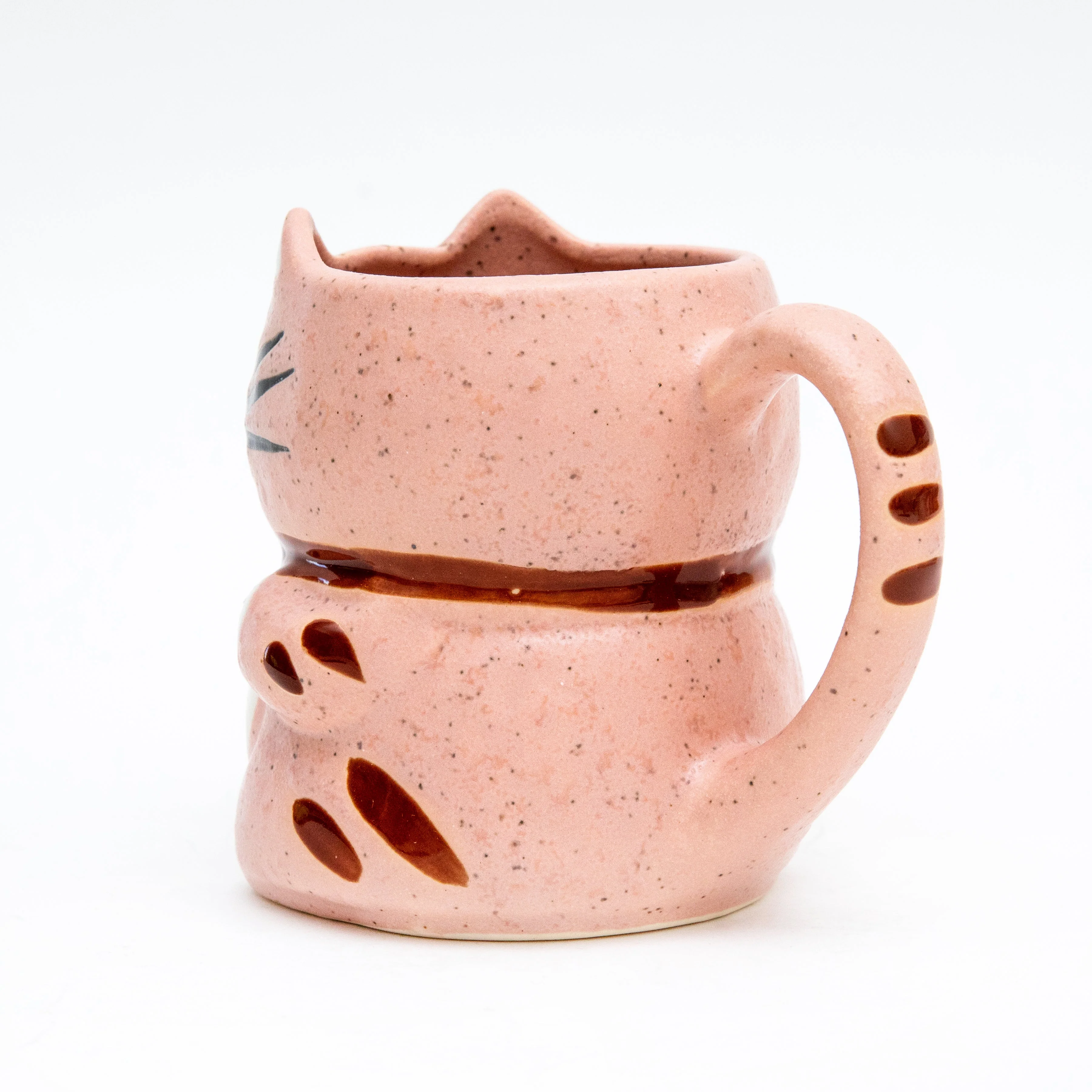 12cm Beckoning Cat Porcelain Mug - Image 4