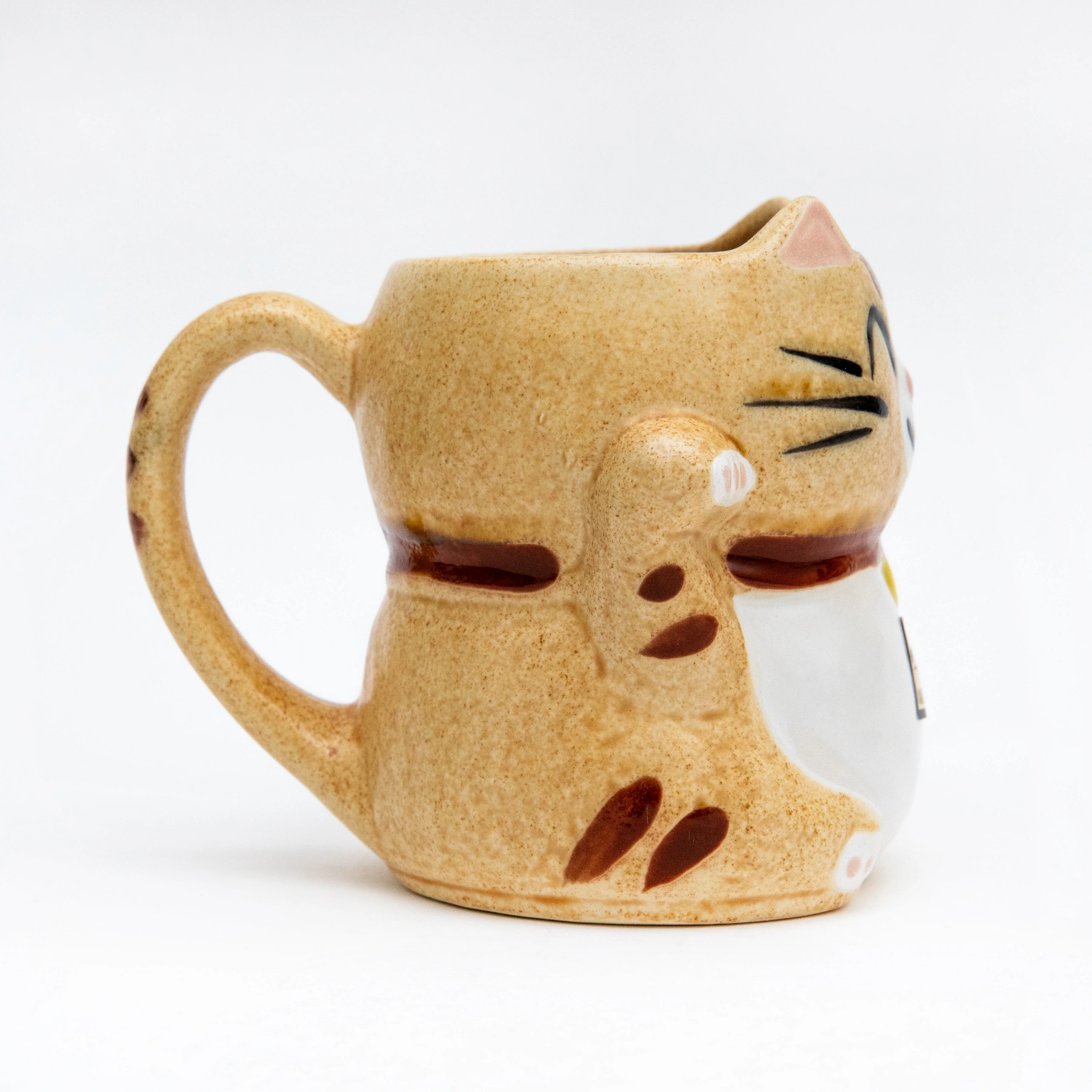 12cm Beckoning Cat Porcelain Mug - Image 3