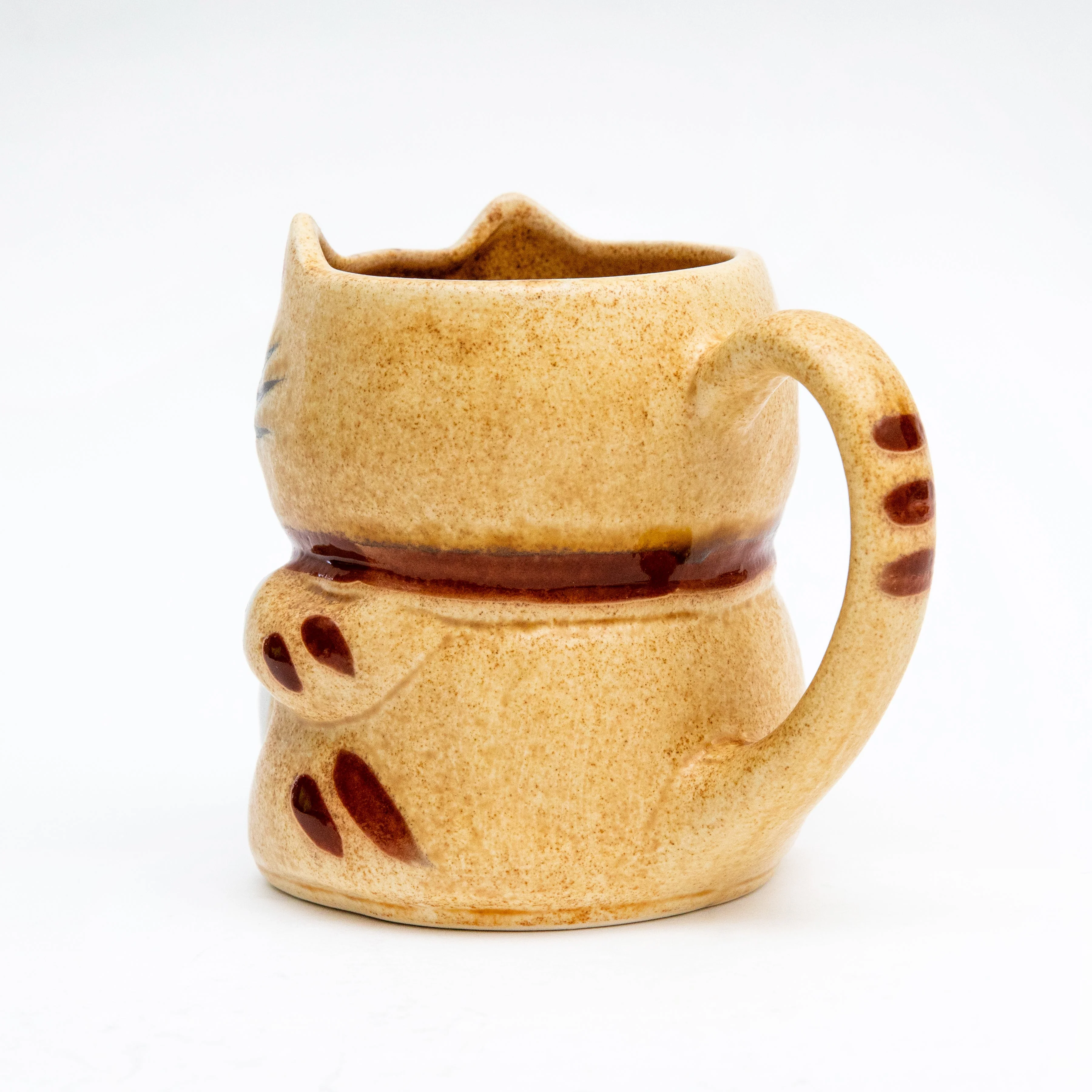 12cm Beckoning Cat Porcelain Mug - Image 4