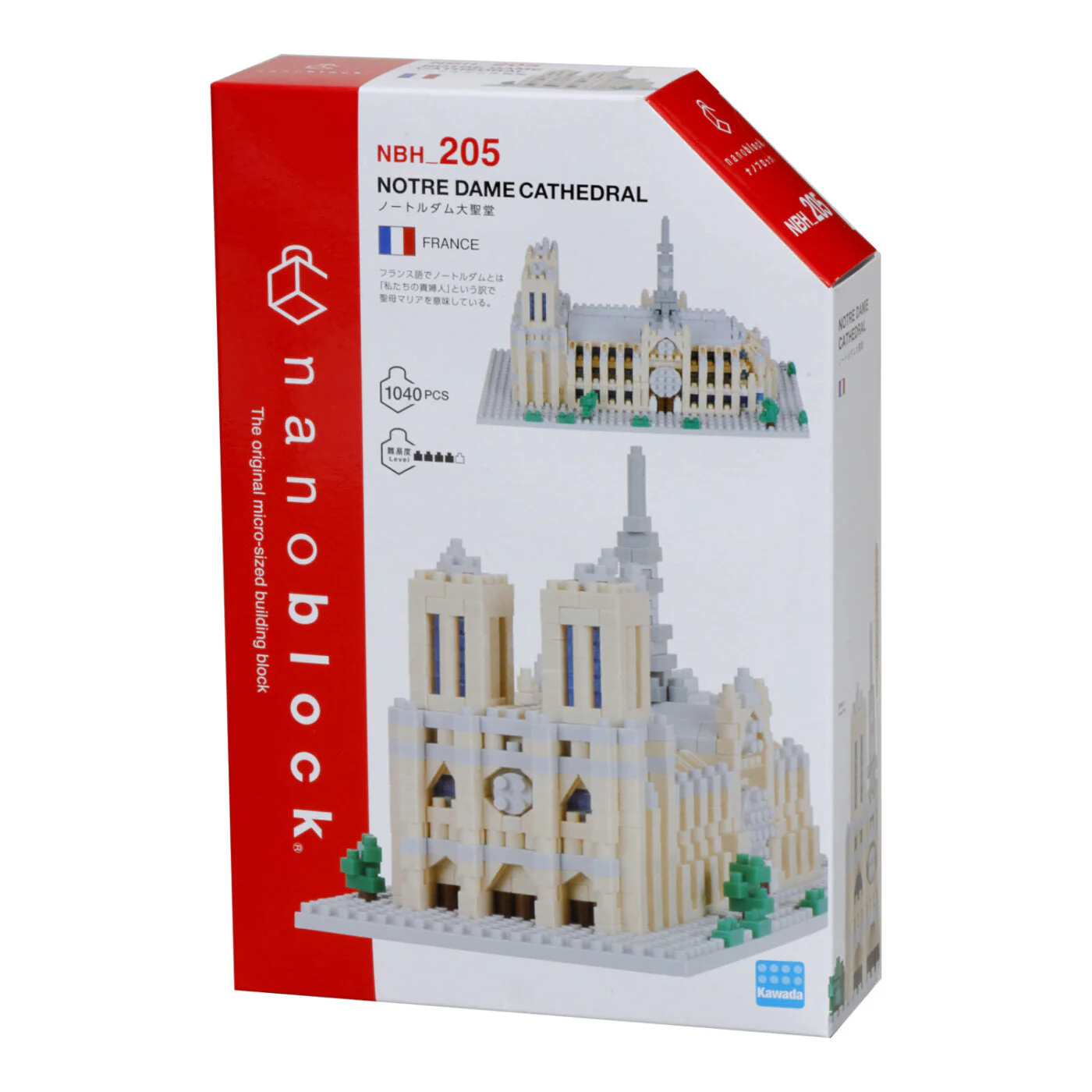 Kawada Nanoblock Landmark Notre Dame Cathedral - Image 5