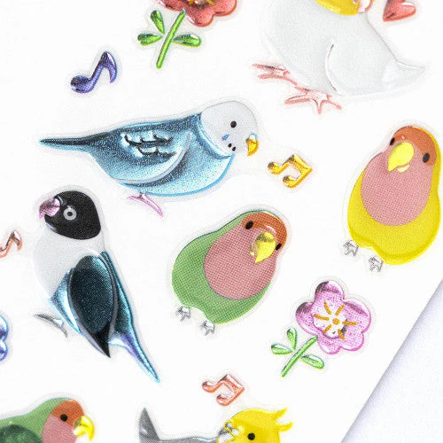 NB Co Parakeet & Flower Stickers 3014141 - Image 3