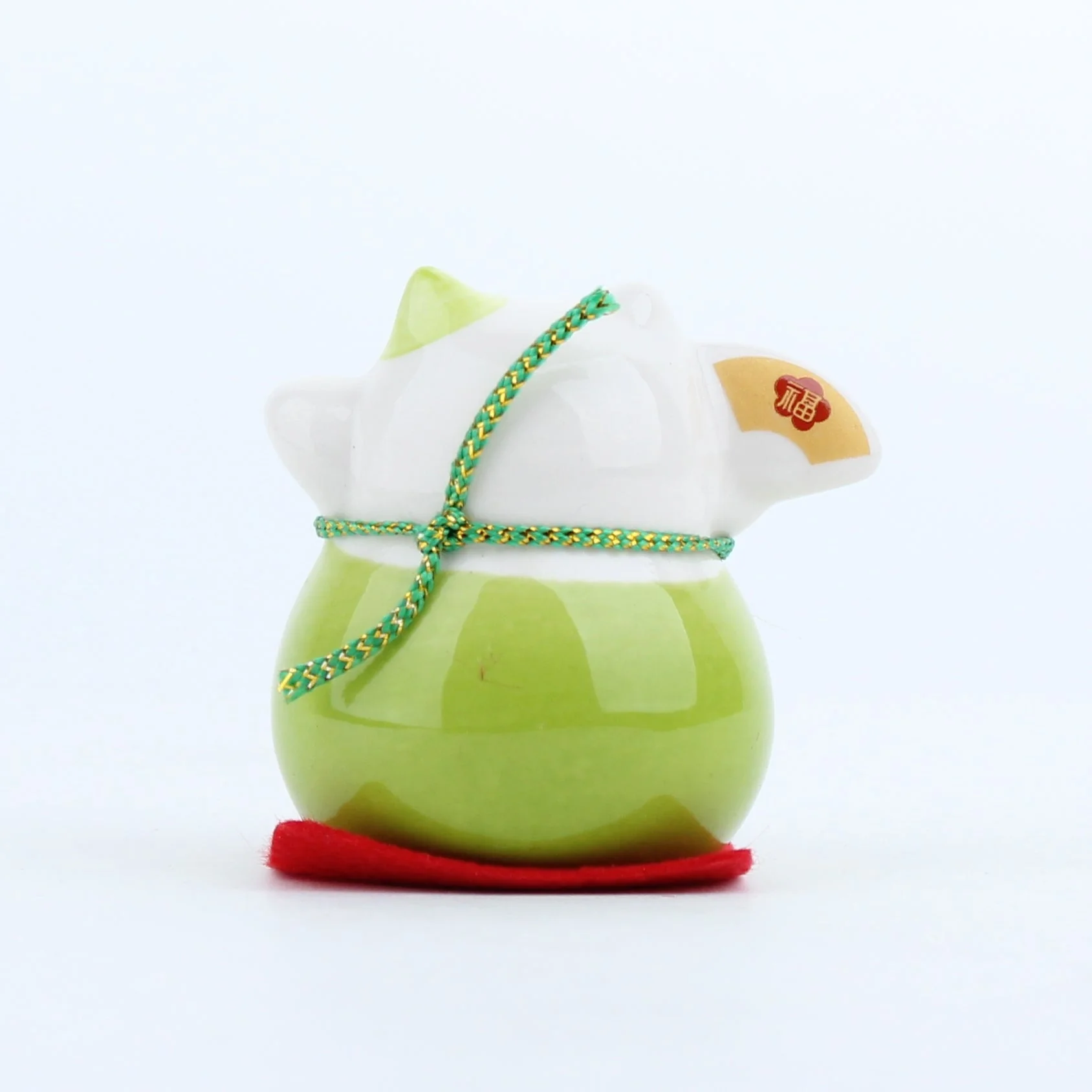 Ceramic Lucky Cat (Green) - Image 2