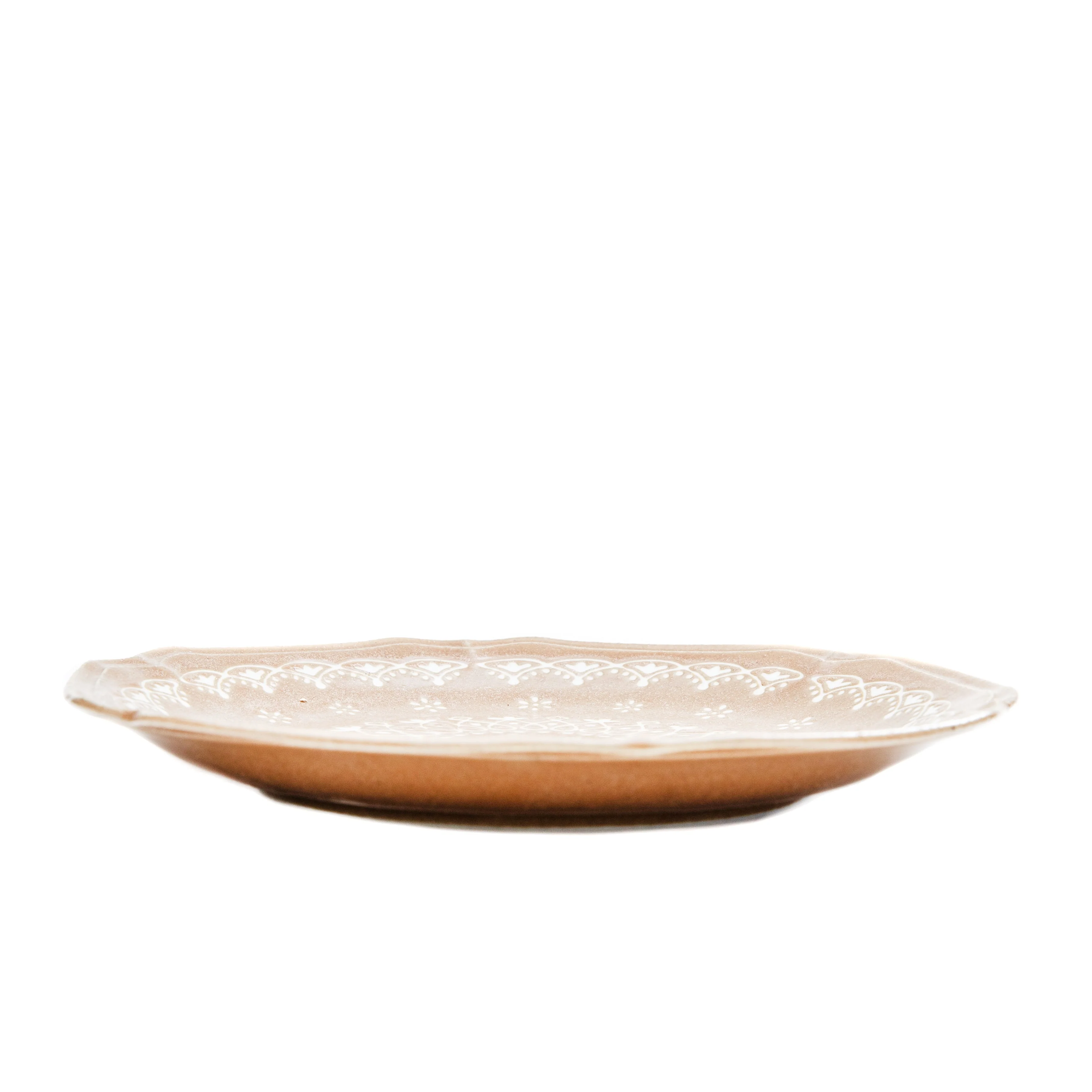 Japanese Porcealin Lace Scalloped Edge Plate (24x23.5x3cm) - Image 4