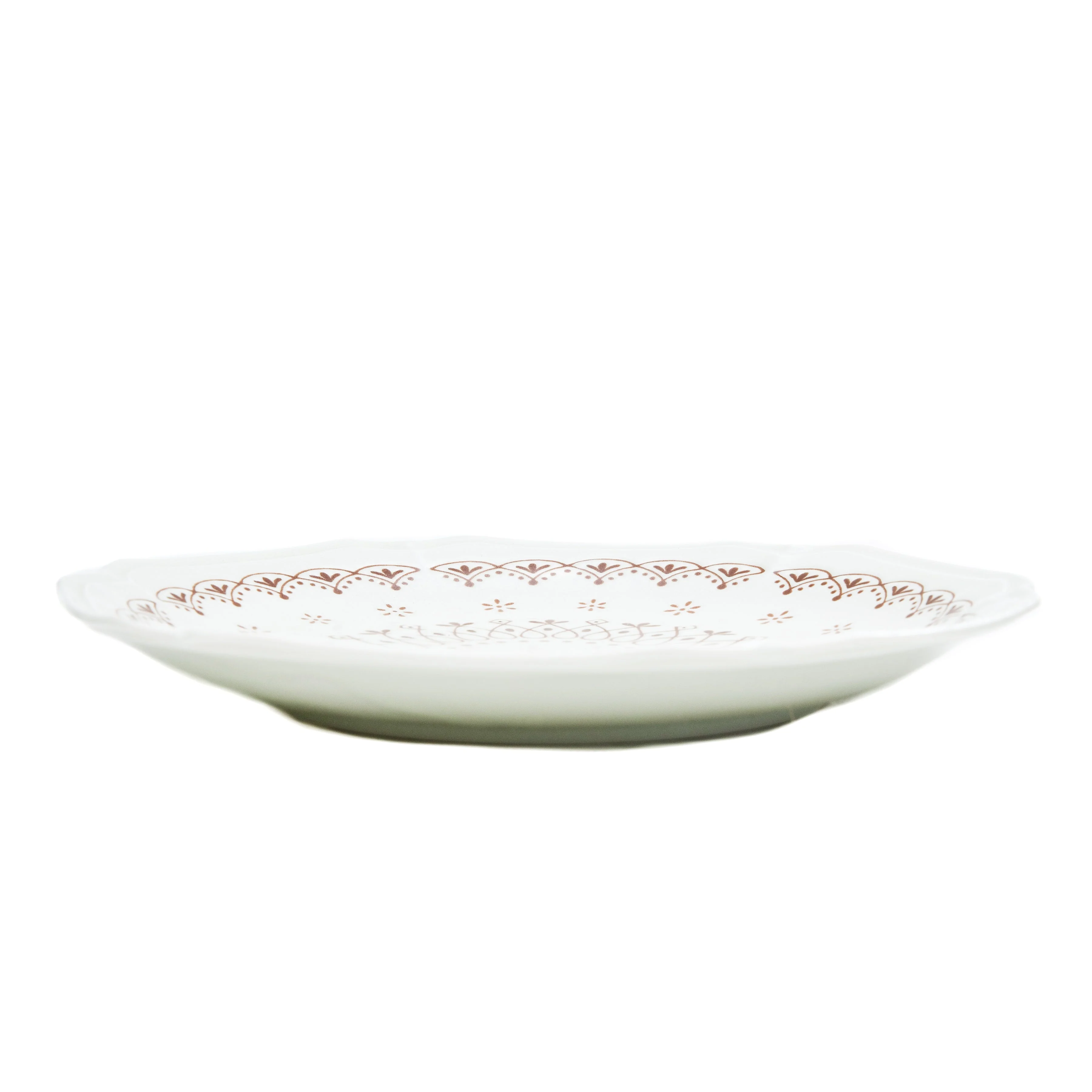 Japanese Porcealin Lace Scalloped Edge Plate (24x23.5x3cm) - Image 7