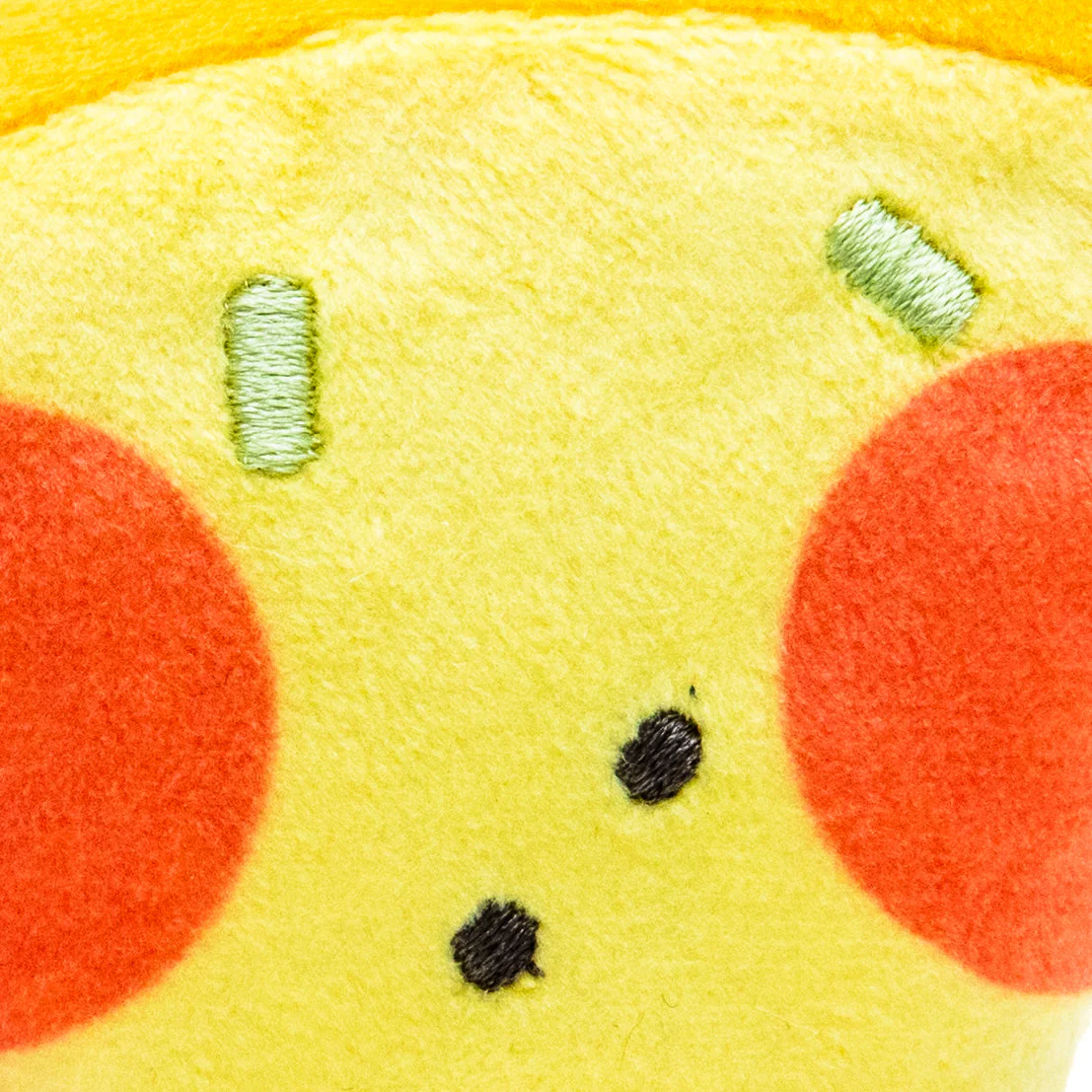 Plushie Key Chain Cute Eyes Fast Food Pizza 3x8x9cm - Image 2