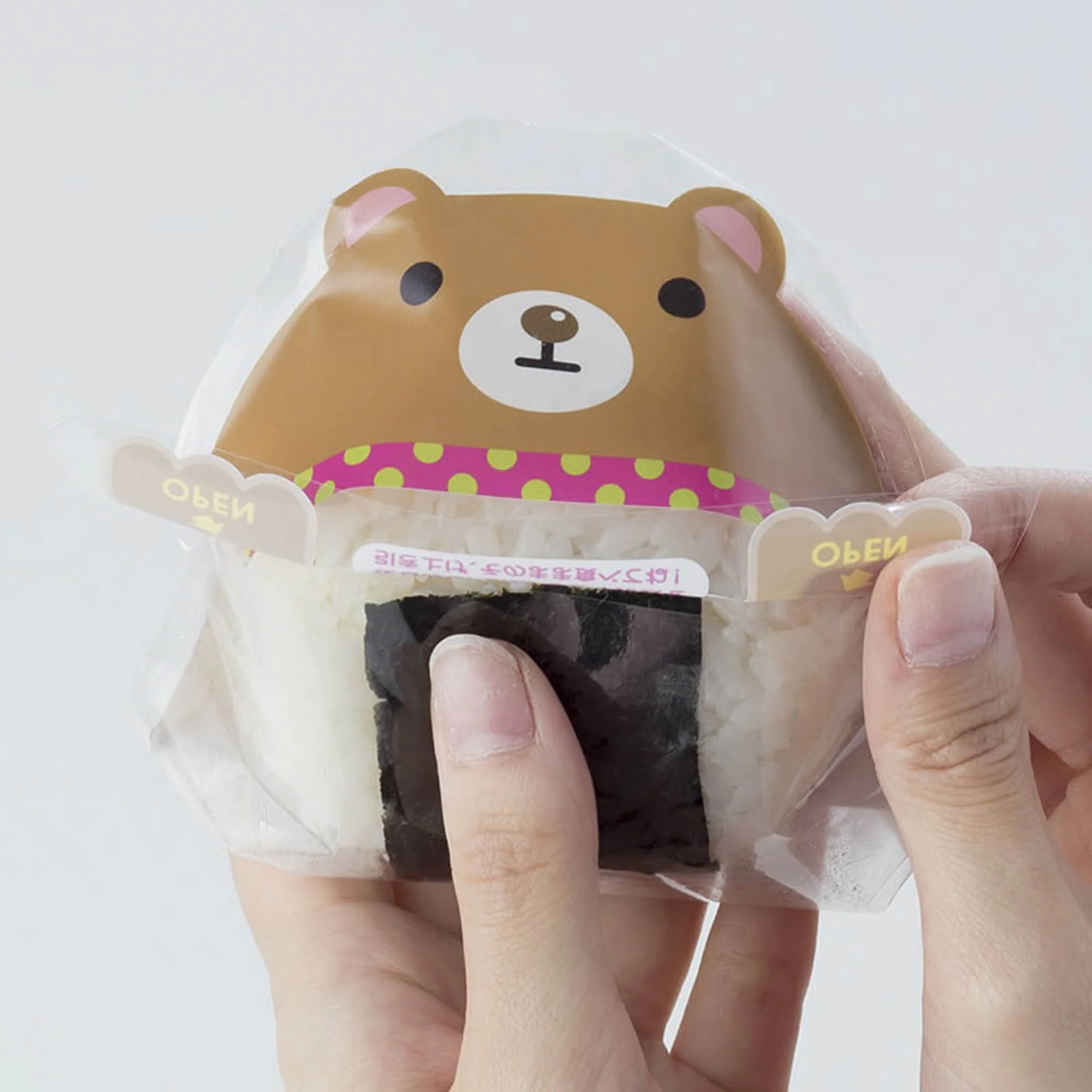 Kokubo Panda or Bunny or Bear Die-cut Rice Ball Wrapper (6pcs) - Image 3
