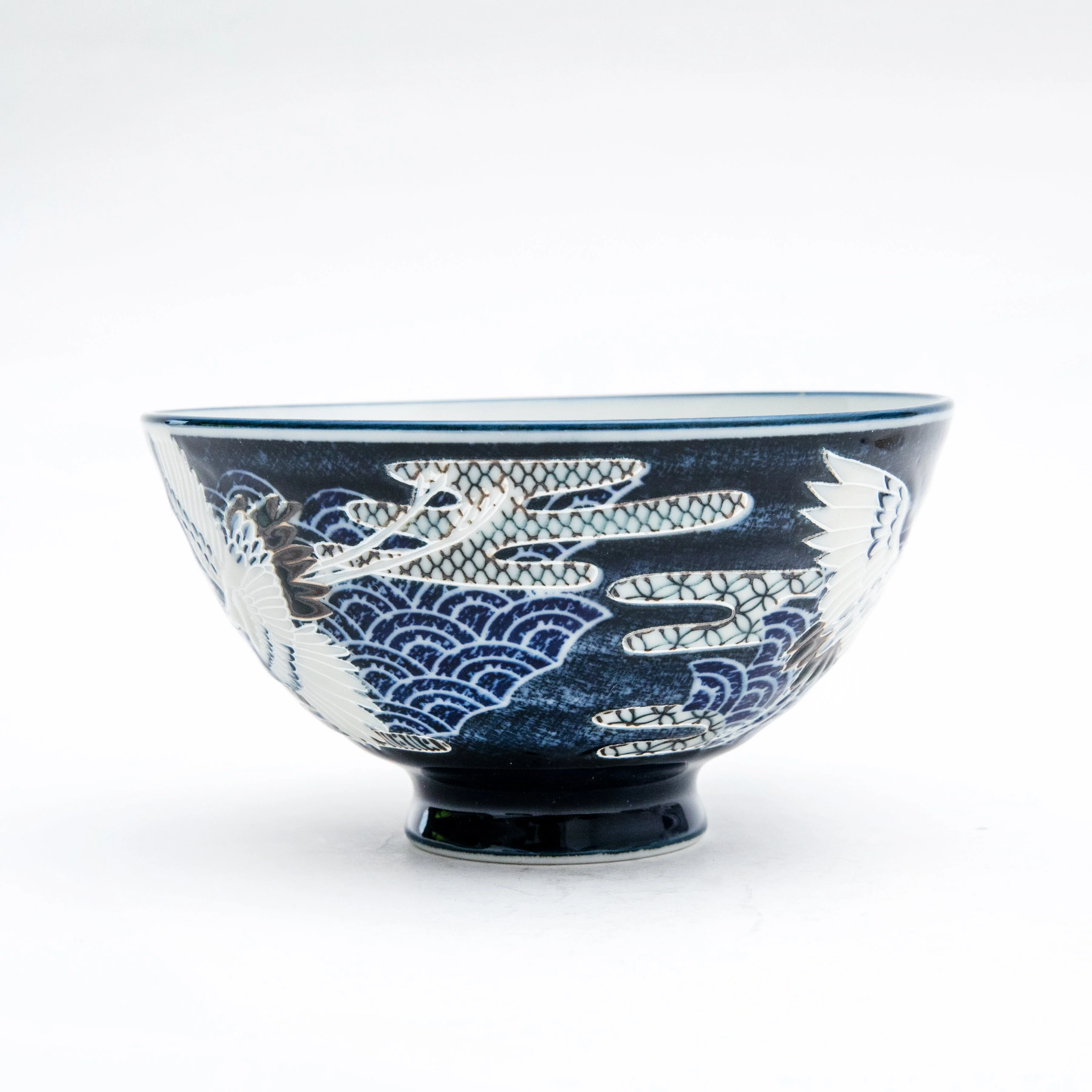 12.2cm Crane Porcelain Rice Bowl  L - Image 3