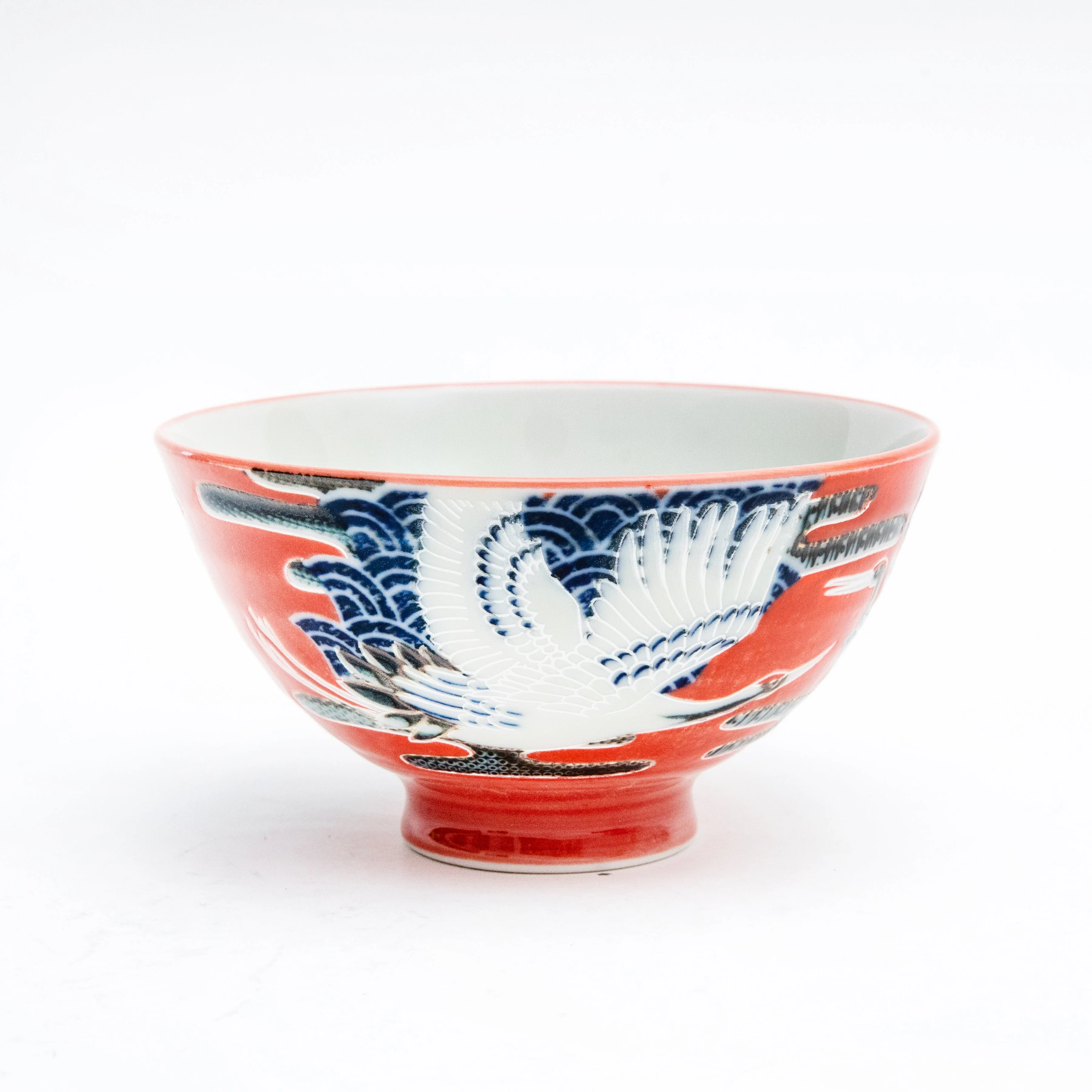 11.4cm Crane Porcelain Rice Bowl  M - Image 2